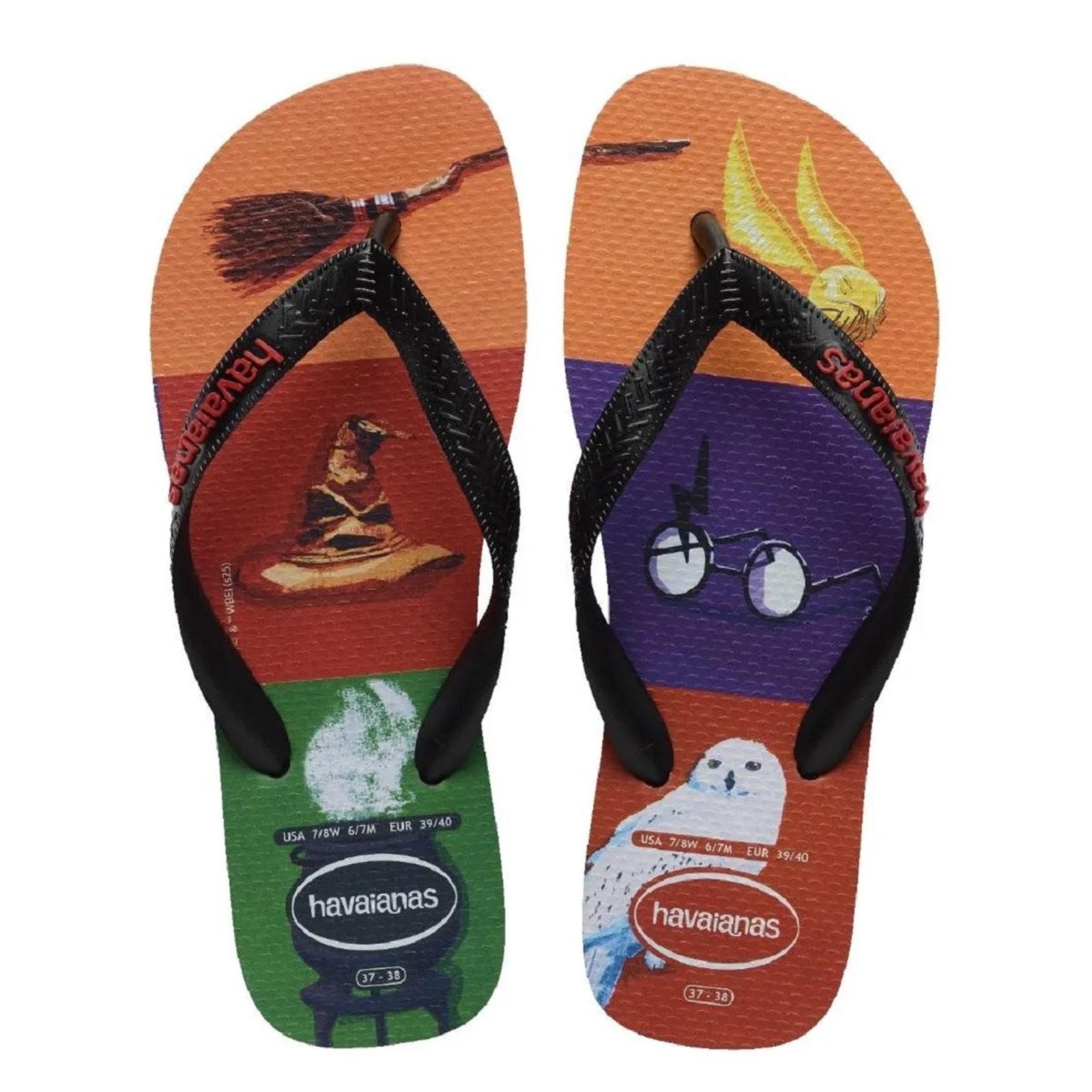 Chinelo Masculino Havainas Harry Potter Preto