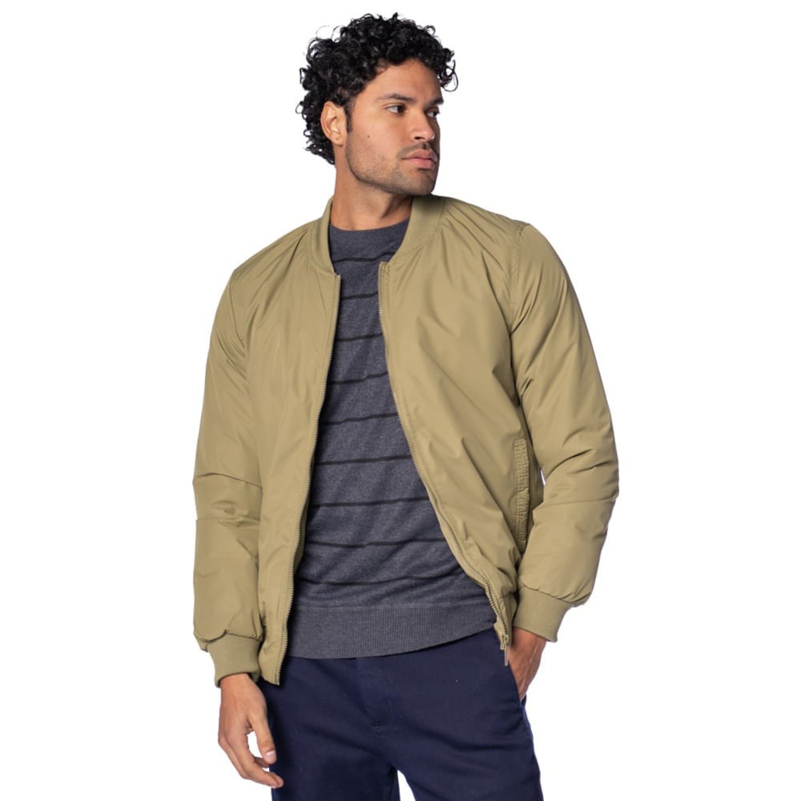 Jaqueta Masculina Dixie Bomber Forrada Verde