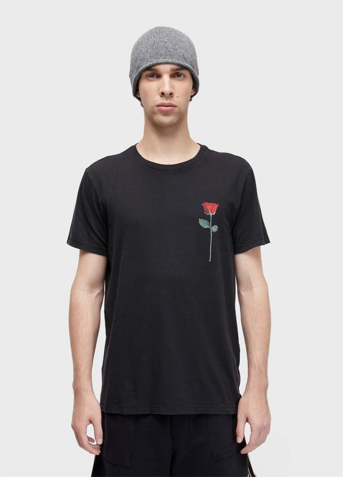 Vista 2 T-shirt soft used rose preto rose preto rose