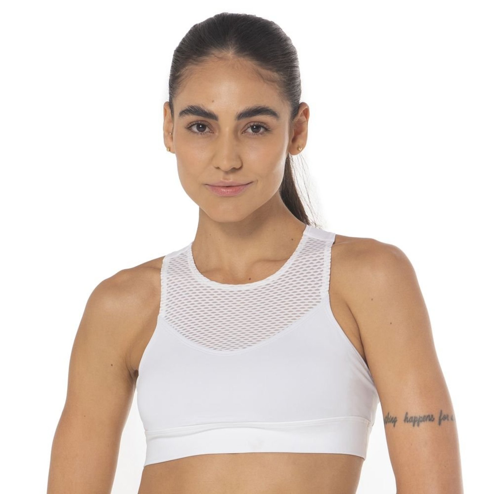 Vista 2 Top de Tennis Mizuno Padded Feminino branco Mizuno branco
