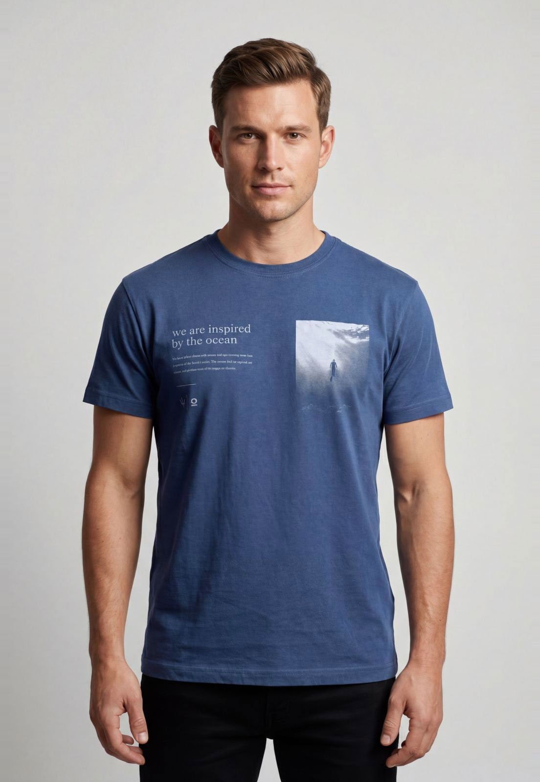 Camiseta Masculina Osklen Vintage Diving Sea Azul