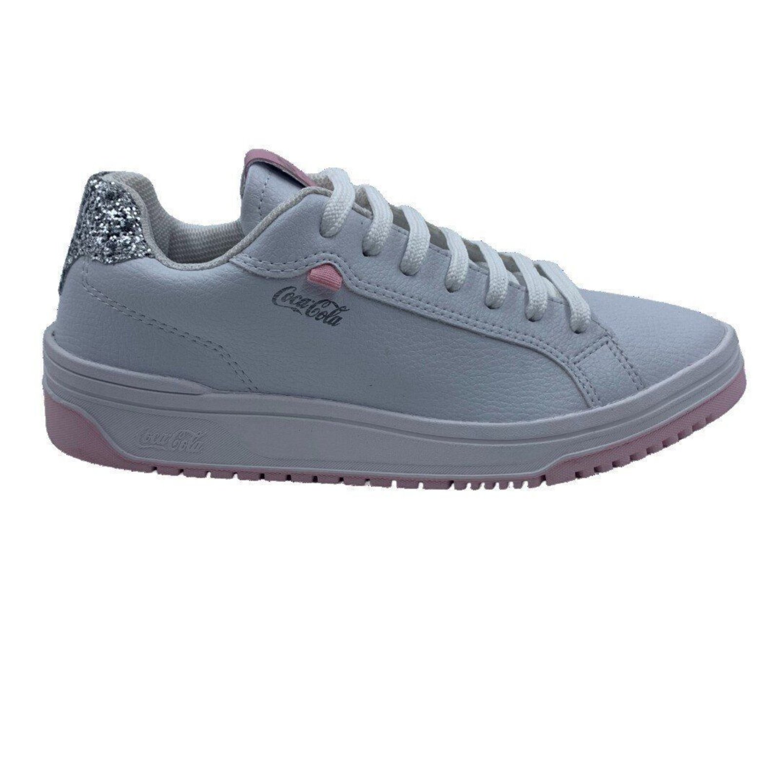 Tênis Coca-Cola Feminino Casual Branco 2428 – Branco – coca cola