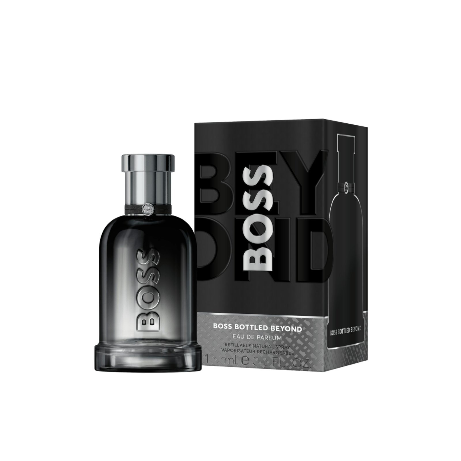 Vista 3 Hugo Boss Bottled Beyond Eau de Parfum - Perfume Masculino cinza Hugo Boss cinza