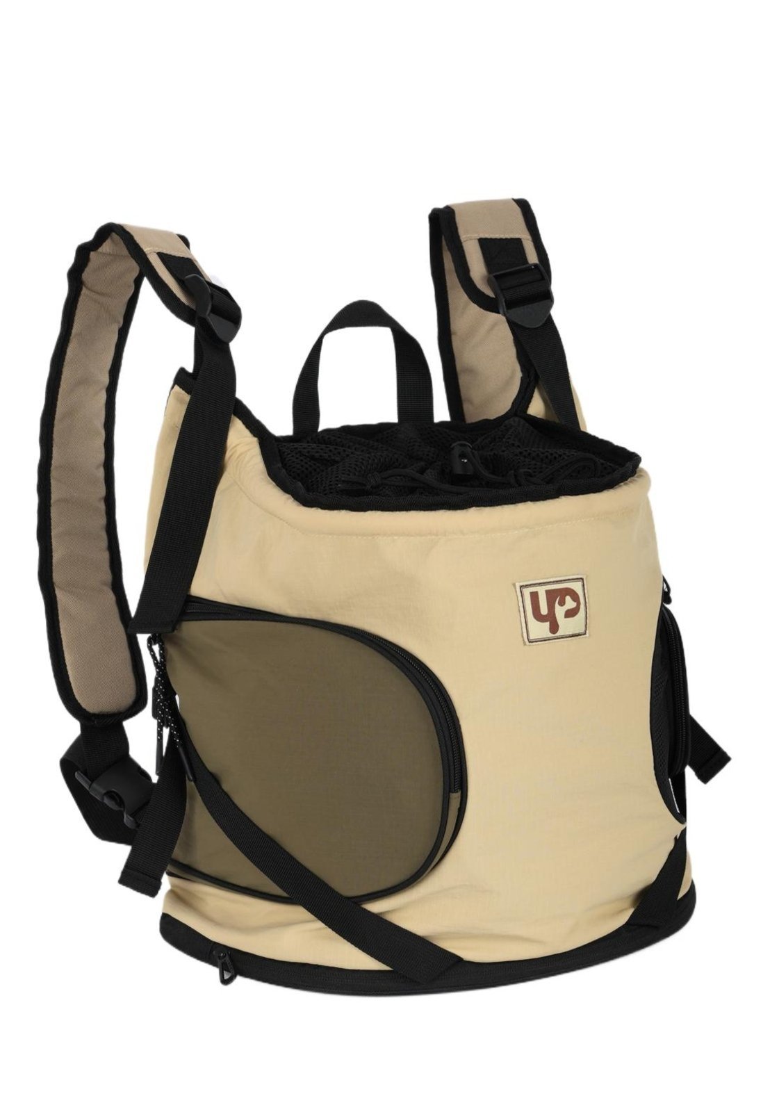 Infantil - Bolsa Canguru Pet Média para Passeio Ajustável Camp Up4you Bege