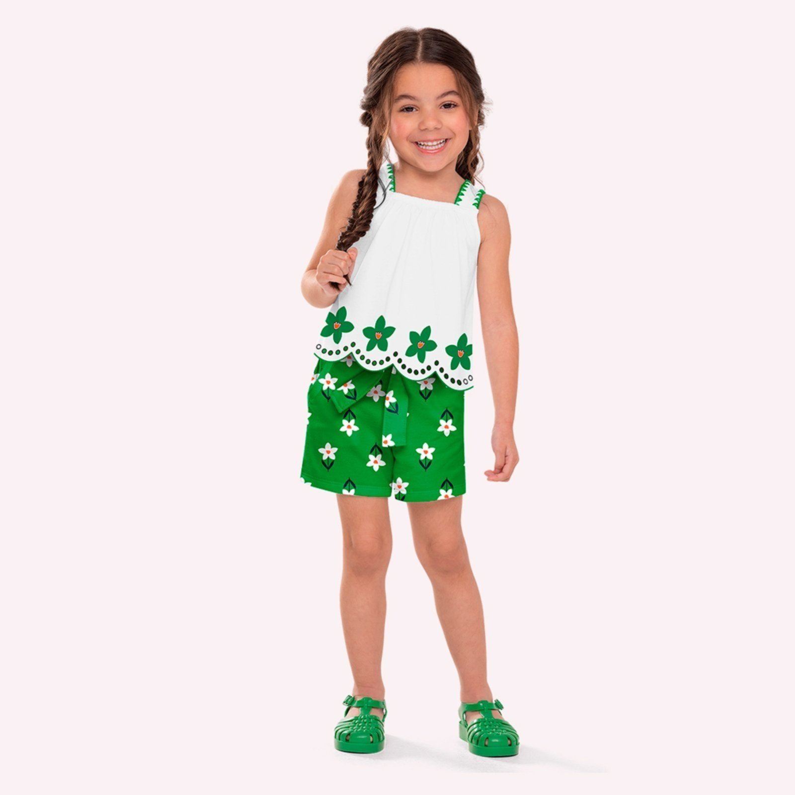 Infantil - Conjunto Menina com Corte a Laser Nanai