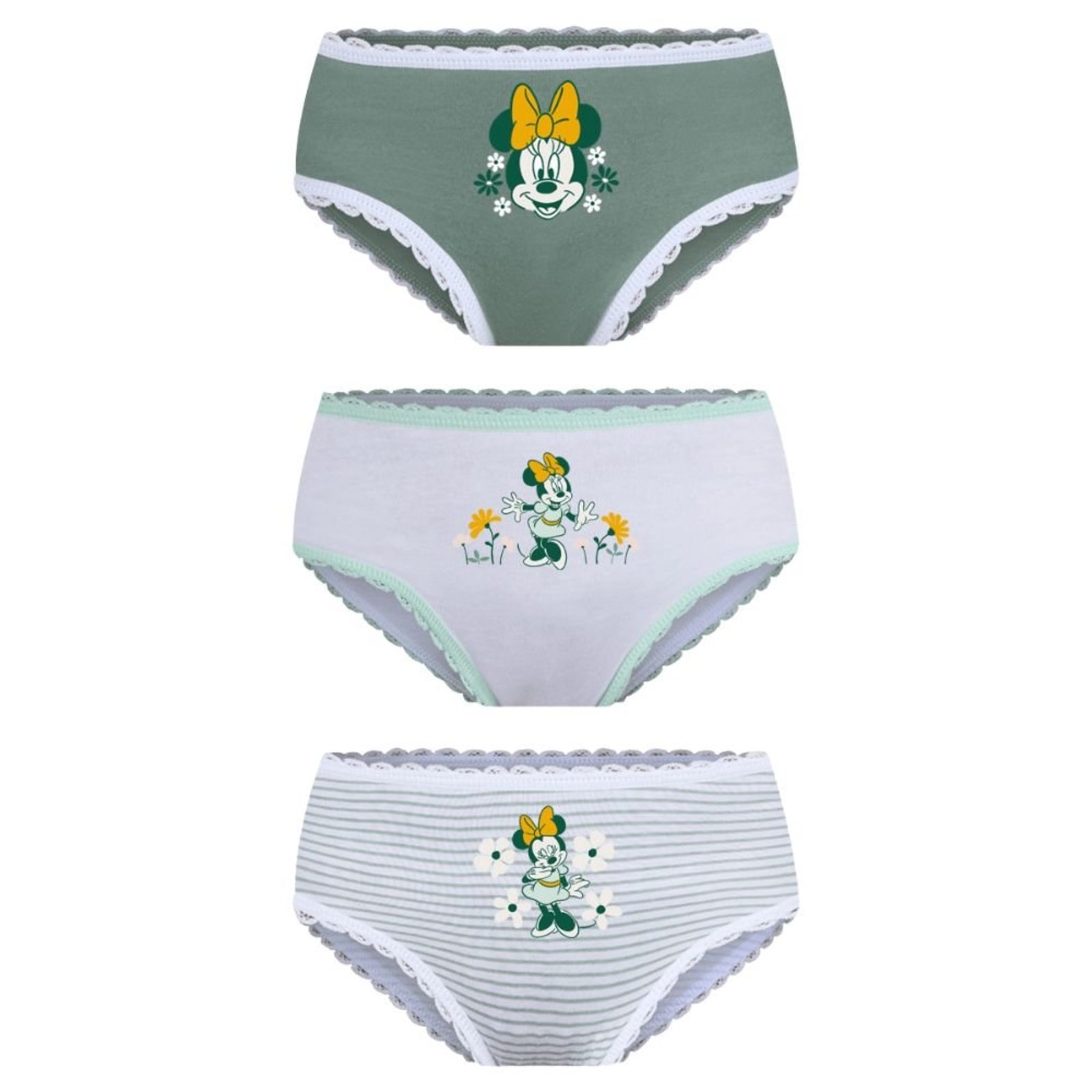 Kit 3 Calcinha Lobinha Minnie 18200-089