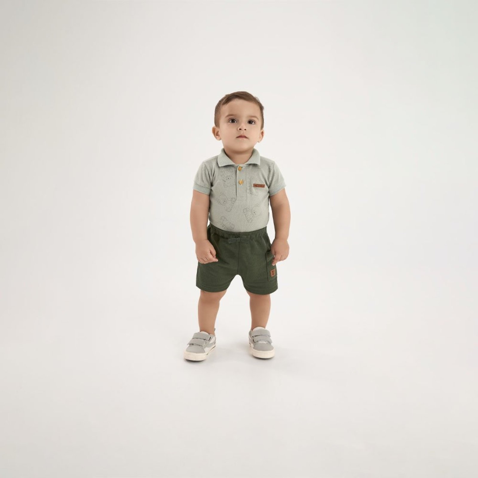 Infantil - Body Verde Pulla Bulla Menino - 53654-1350