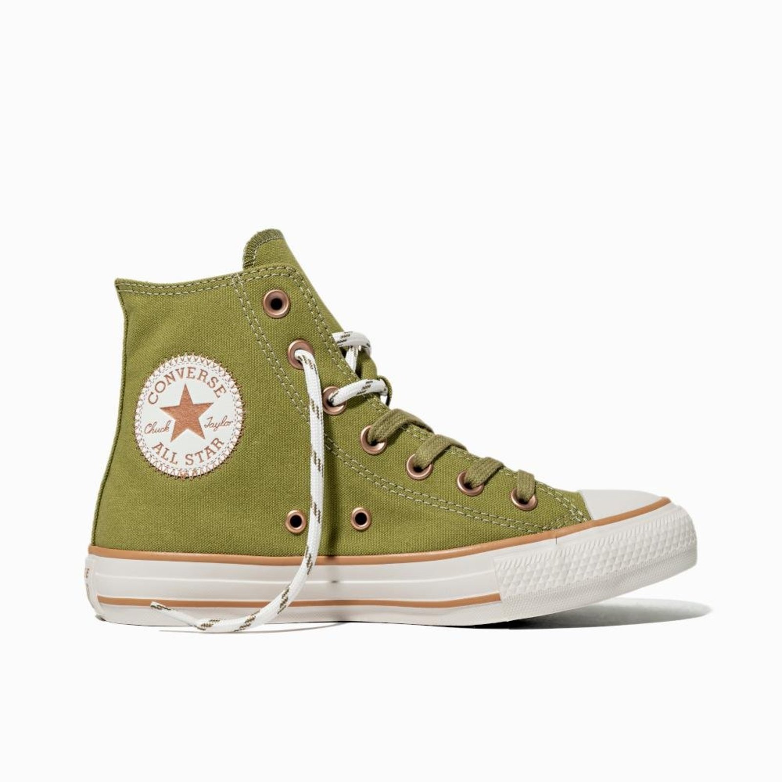 Tênis Chuck Taylor All Star Terra Bronze Cano Alto Verde