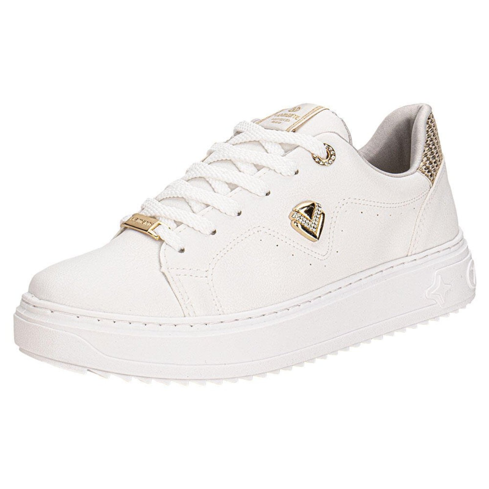 Tênis Feminino Casual Via Marte 055033 5830033 Branco