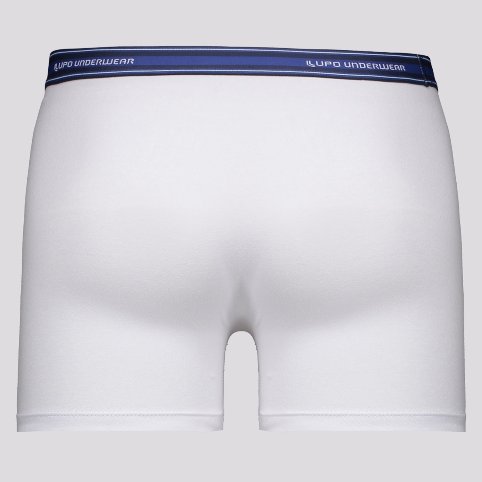 Vista 3 Cueca Lupo Boxer Algodão com Elastano Branca branco Lupo branco