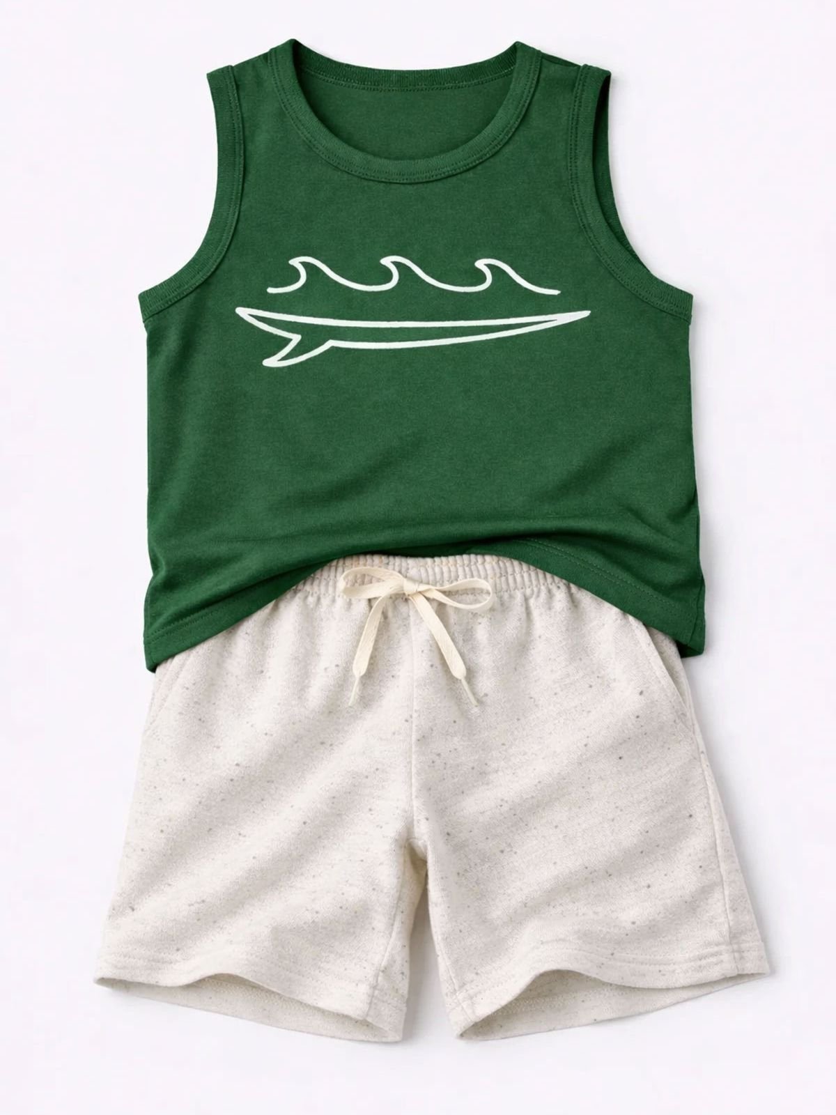 Infantil - Conjunto Masculino Prancha Verde Musgo