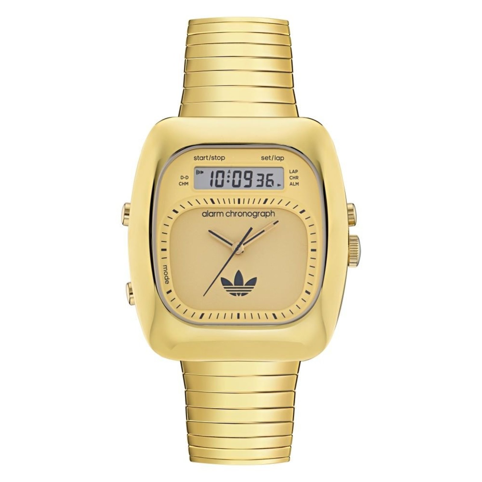 Vista 2 Relógios Unissex Adidas Anadigi Quadrado dourado Adidas dourado