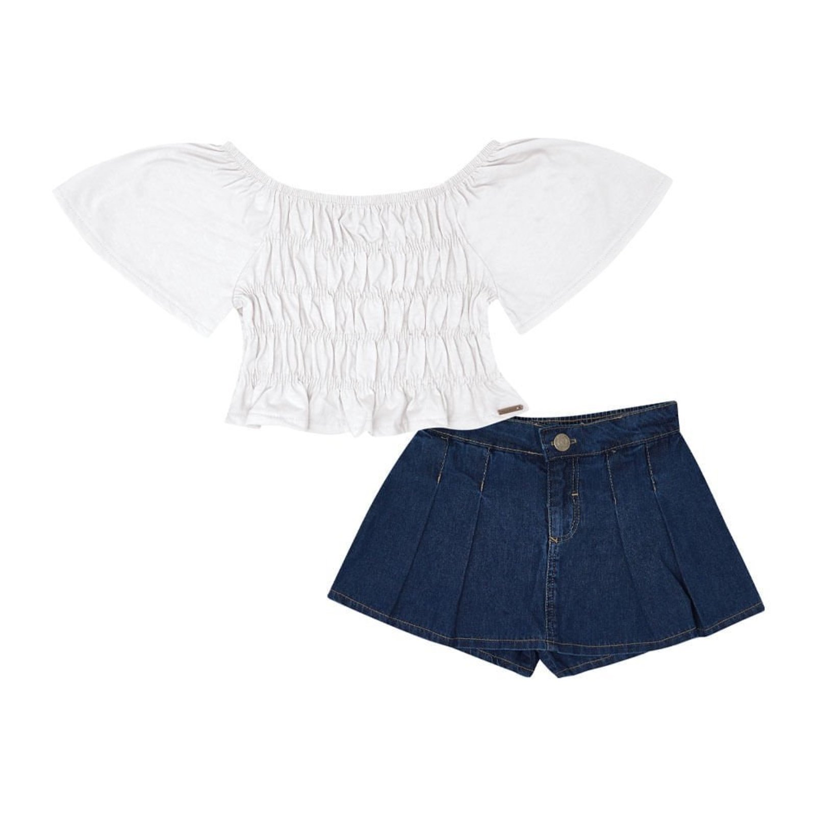 Infantil - Conjunto Menina - Branco - 49329-3
