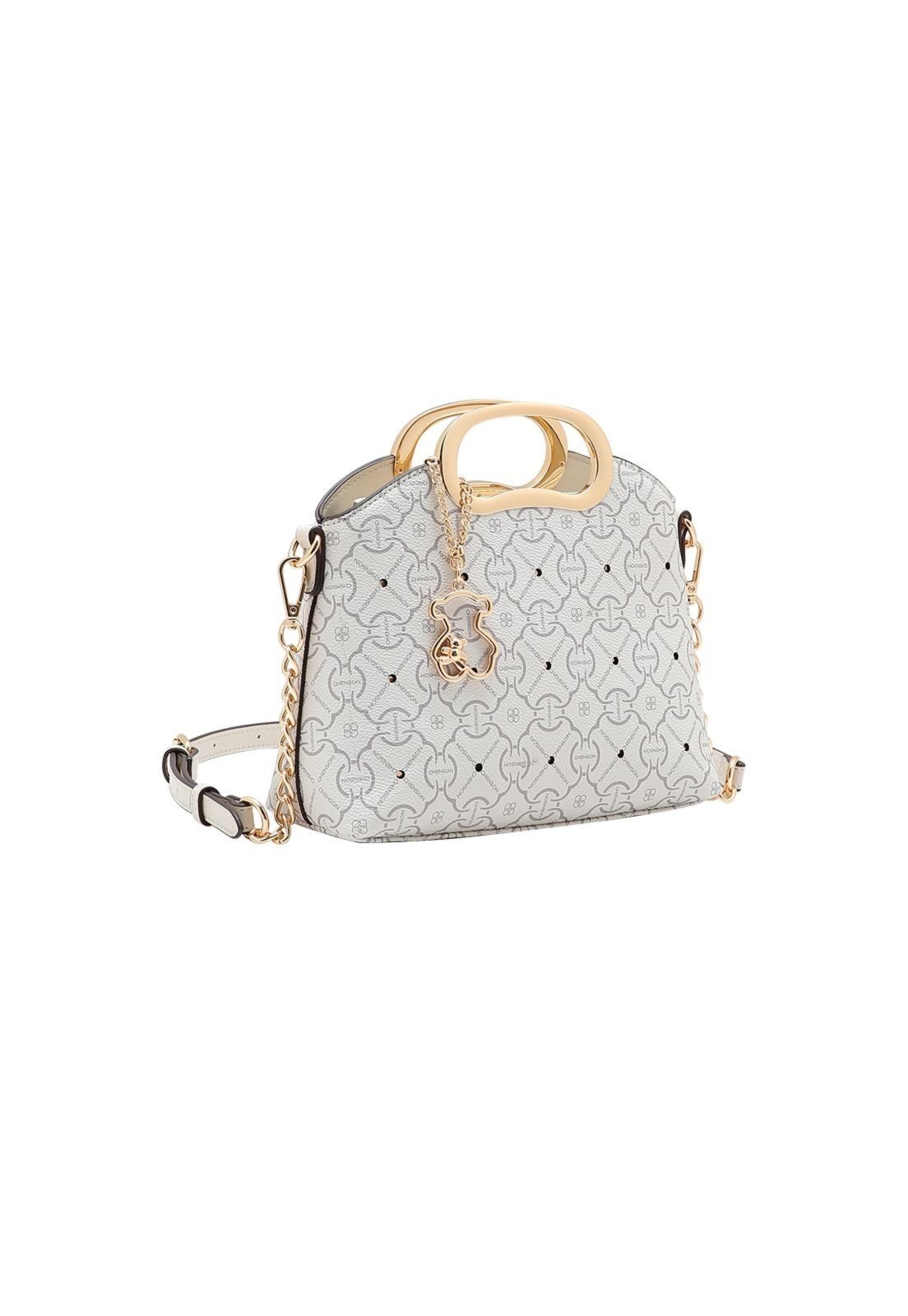 Bolsa Feminina Chenson Classic Cristal Casual e Social Original 3485364 Bege