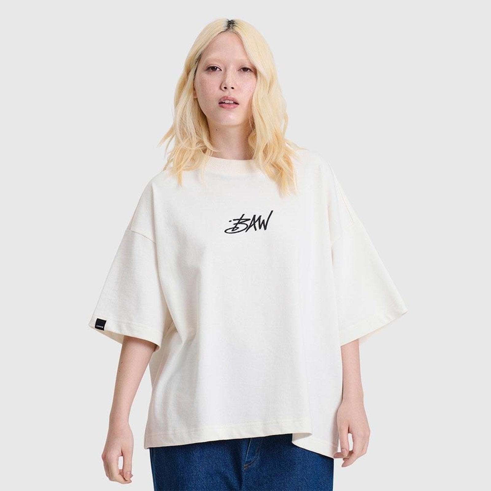 Camiseta Boxy Baw Subscript Off-white