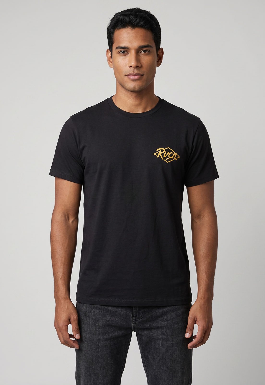 Camiseta Masculina RVCA Ranch Seal Preta