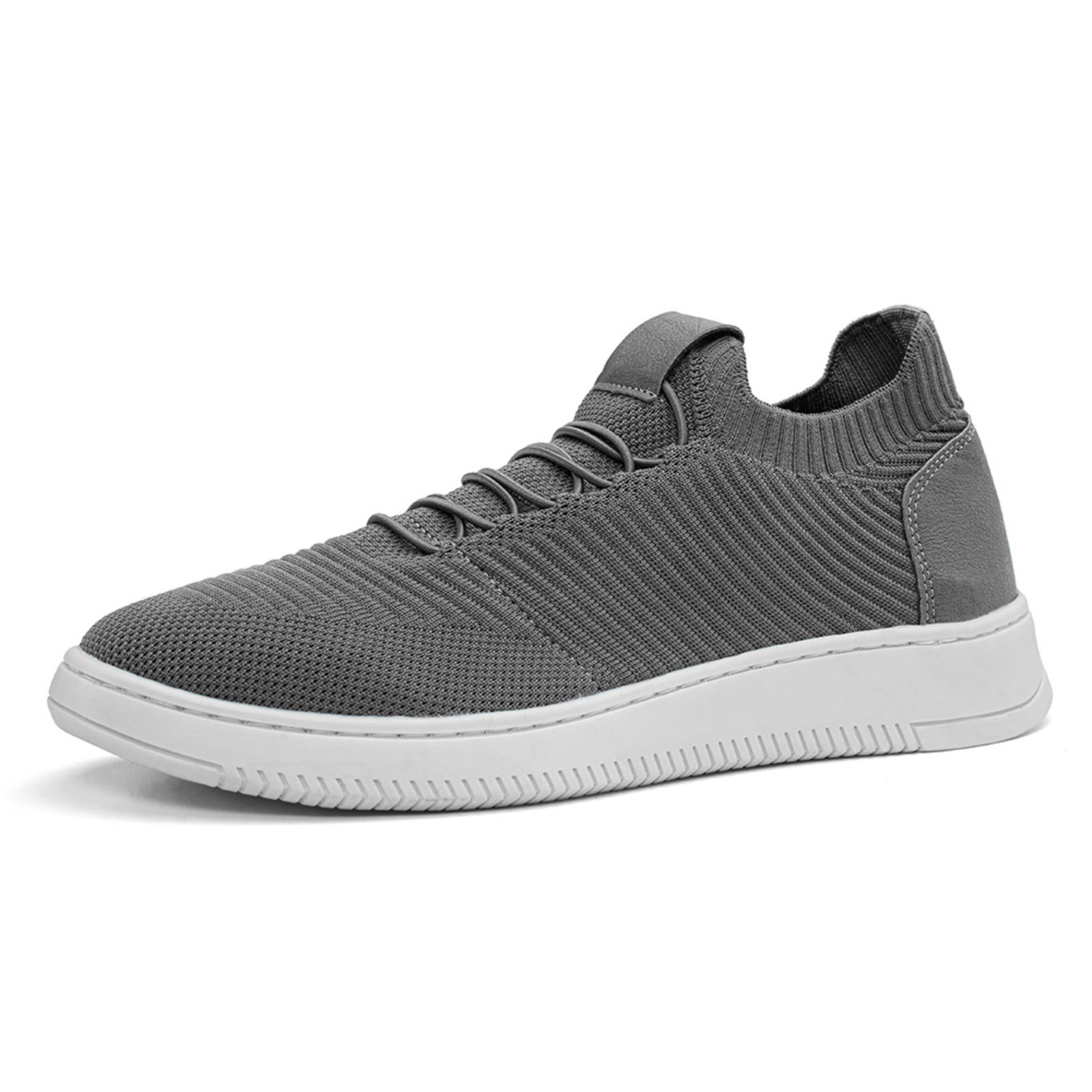 Tênis Masculino Sapatênis Casual Confortável Mash Cinza