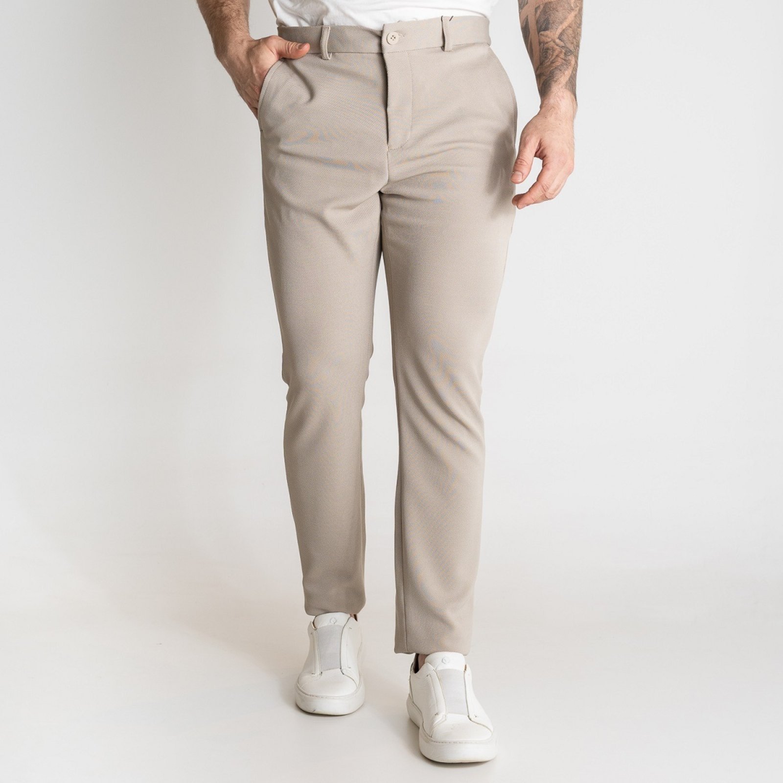 Calça VersatiOld Alfaiataria Slim Khaki