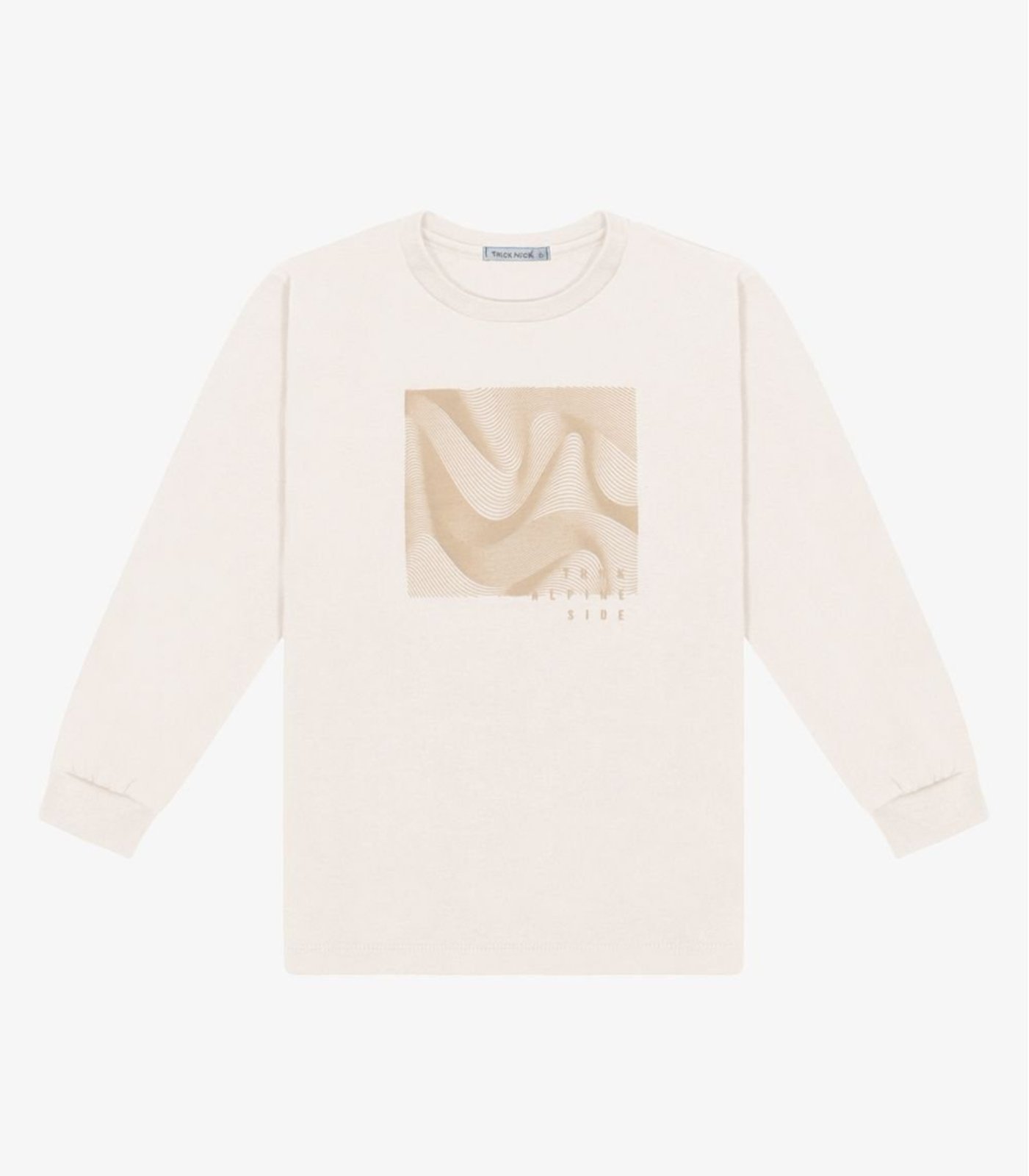 Infantil - Camiseta Manga Longa Menino Trick Nick Bege