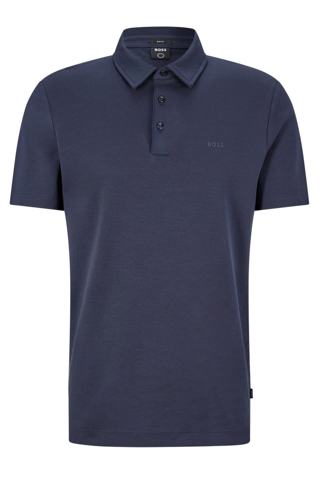 Camisa Polo Slim Fit Em Algodão Orgânico Com Logo