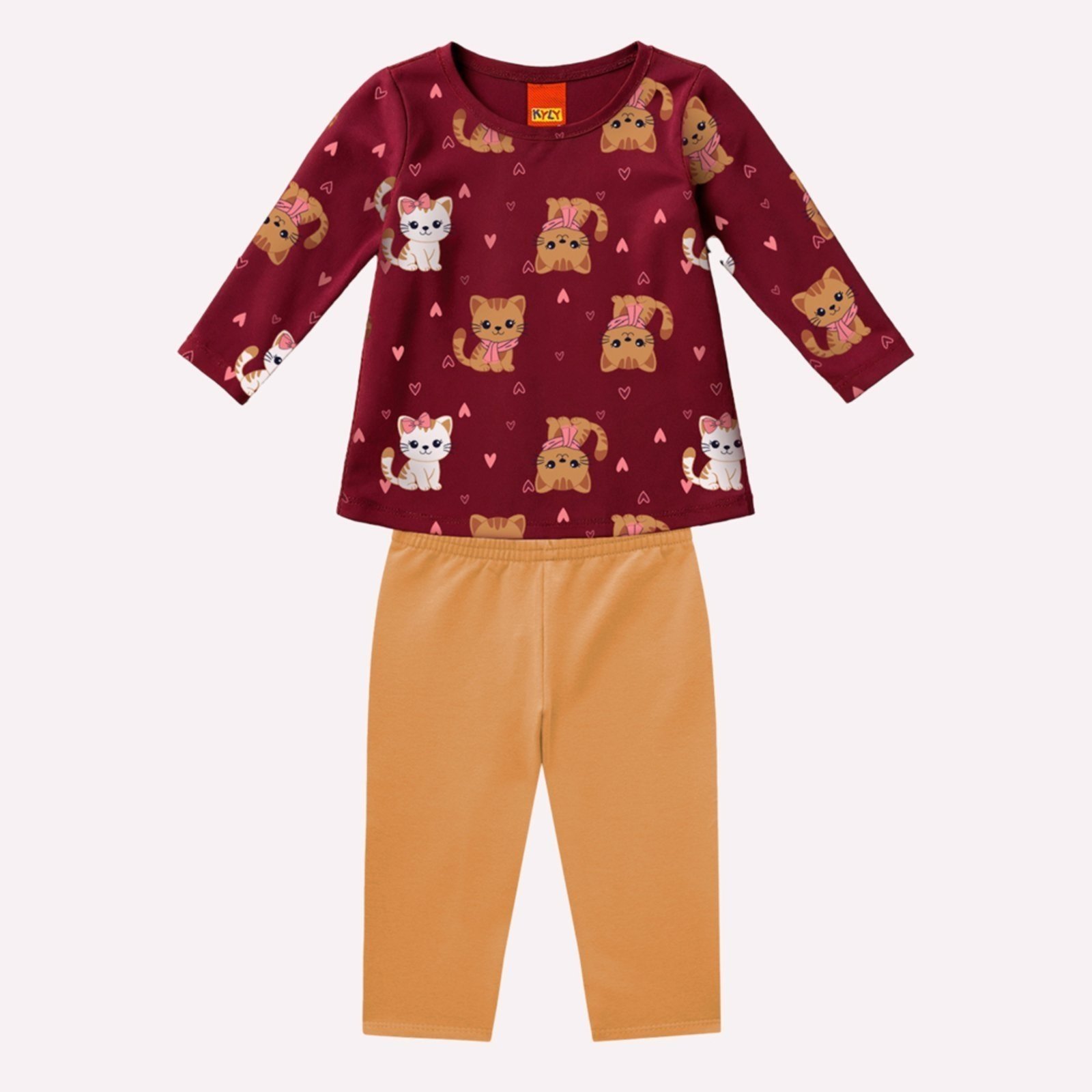 Infantil - Conjunto Menina Gatos Kyly