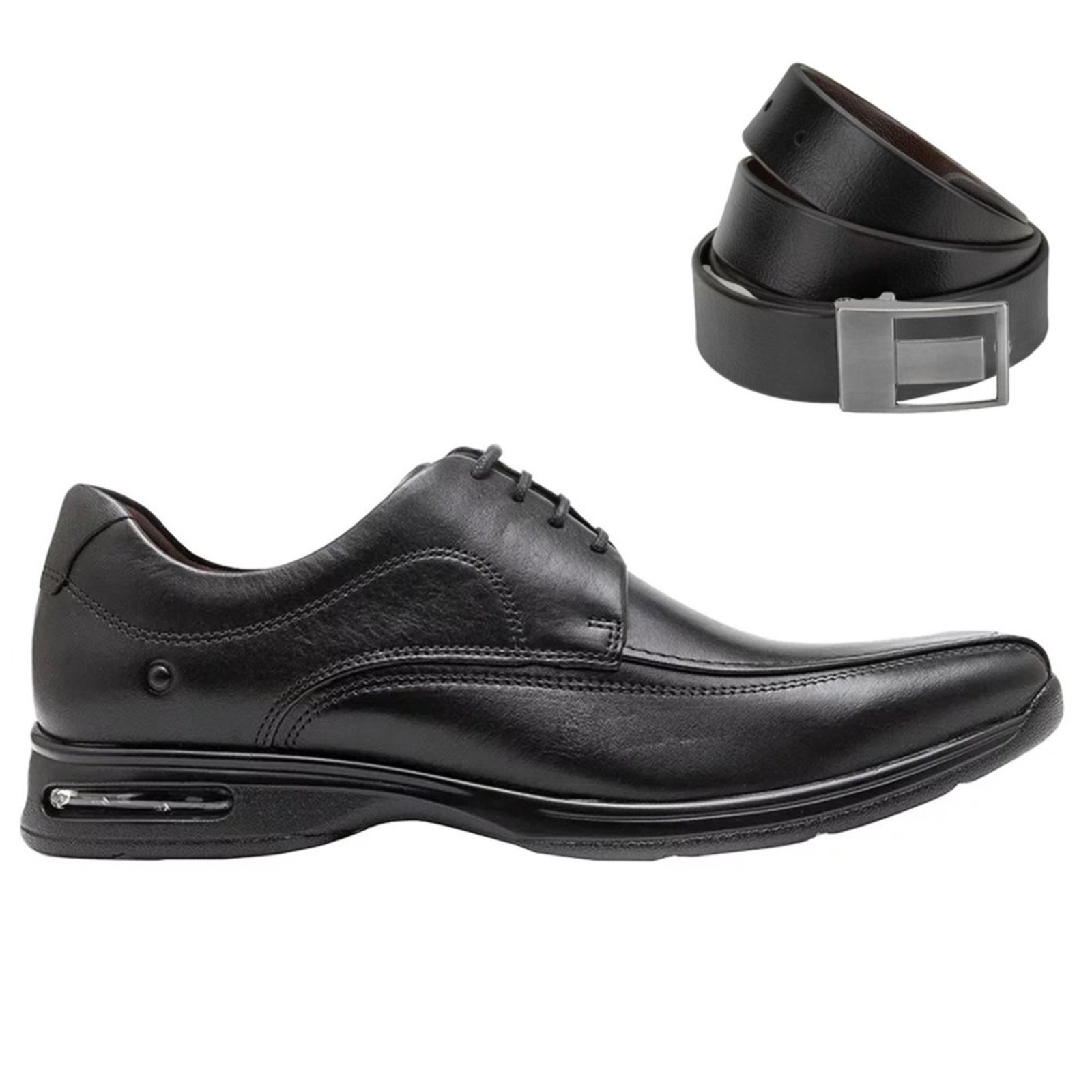 Kit Sapato Democrata Smart Comfort Masculino + Cinto