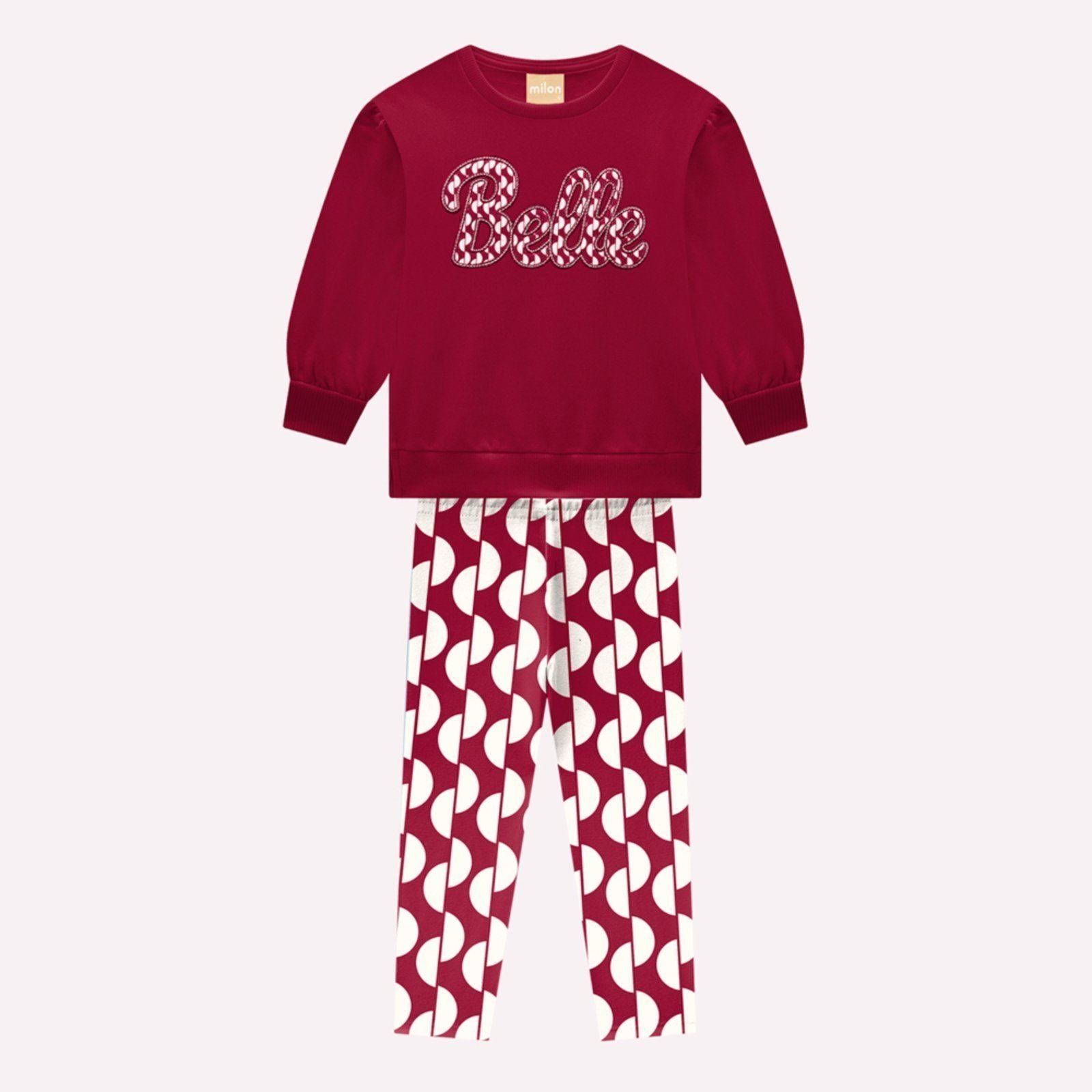 Infantil - Conjunto Menina Lettering Milon