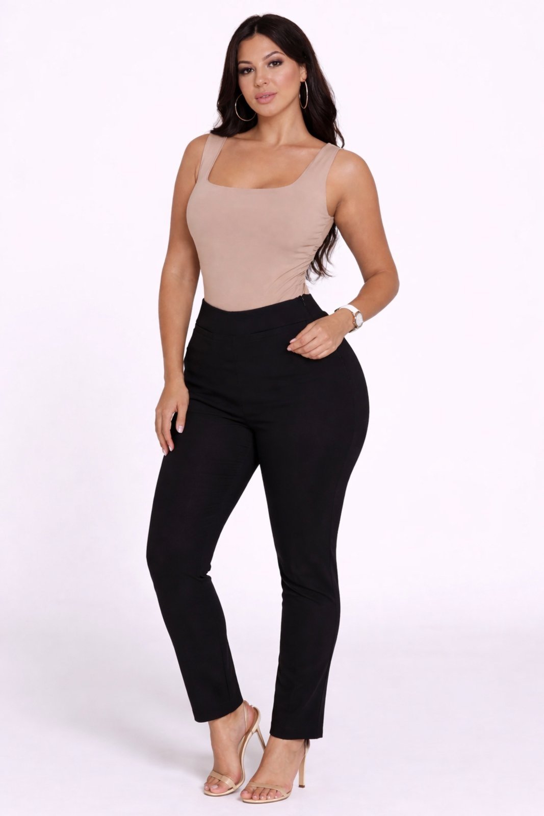 Vista 2 Body D Bell Outlet Fashion Liso café D BELL OUTLET FASHION café
