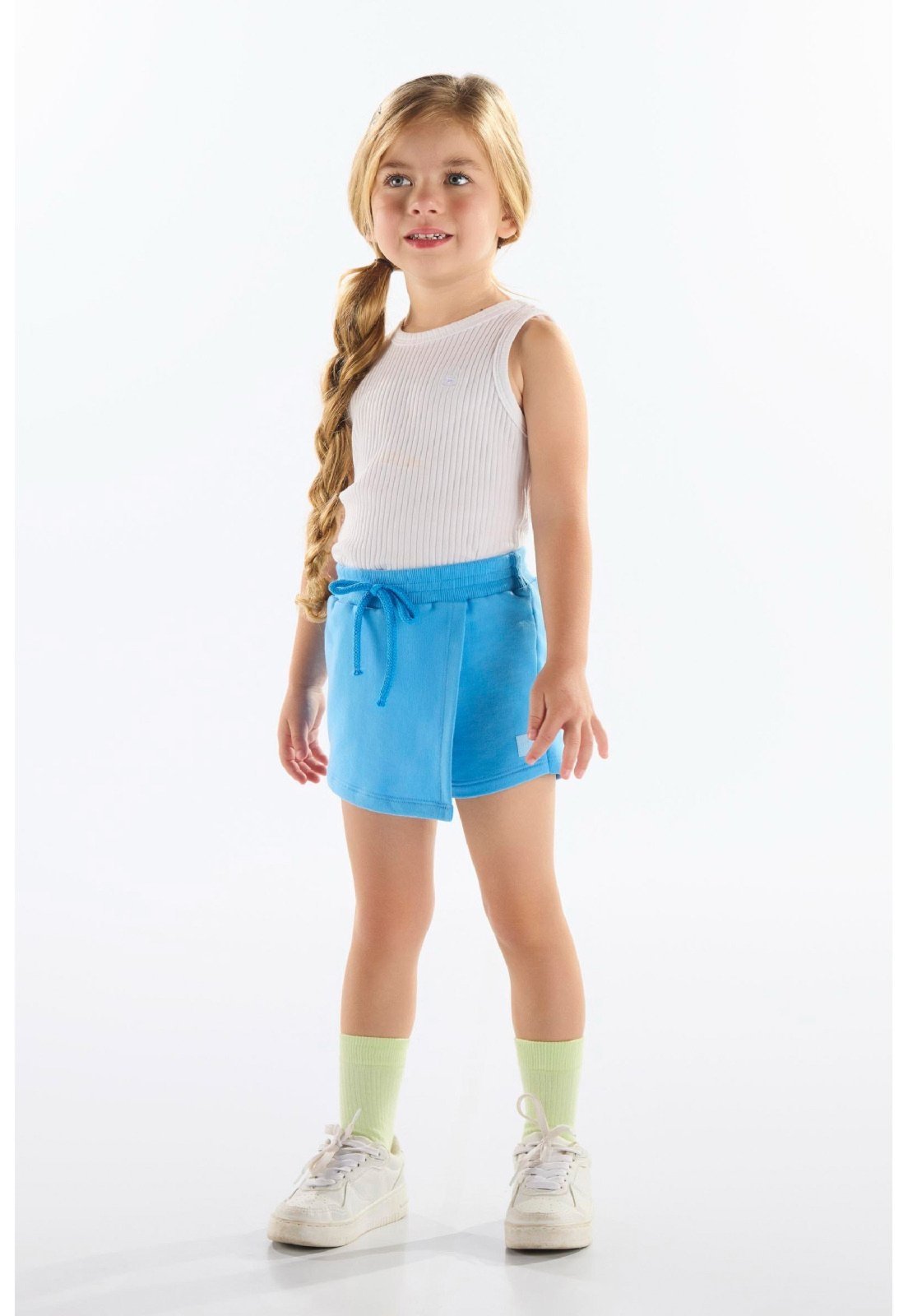 Infantil - Regata em Ribana Canelada Up Baby Branco