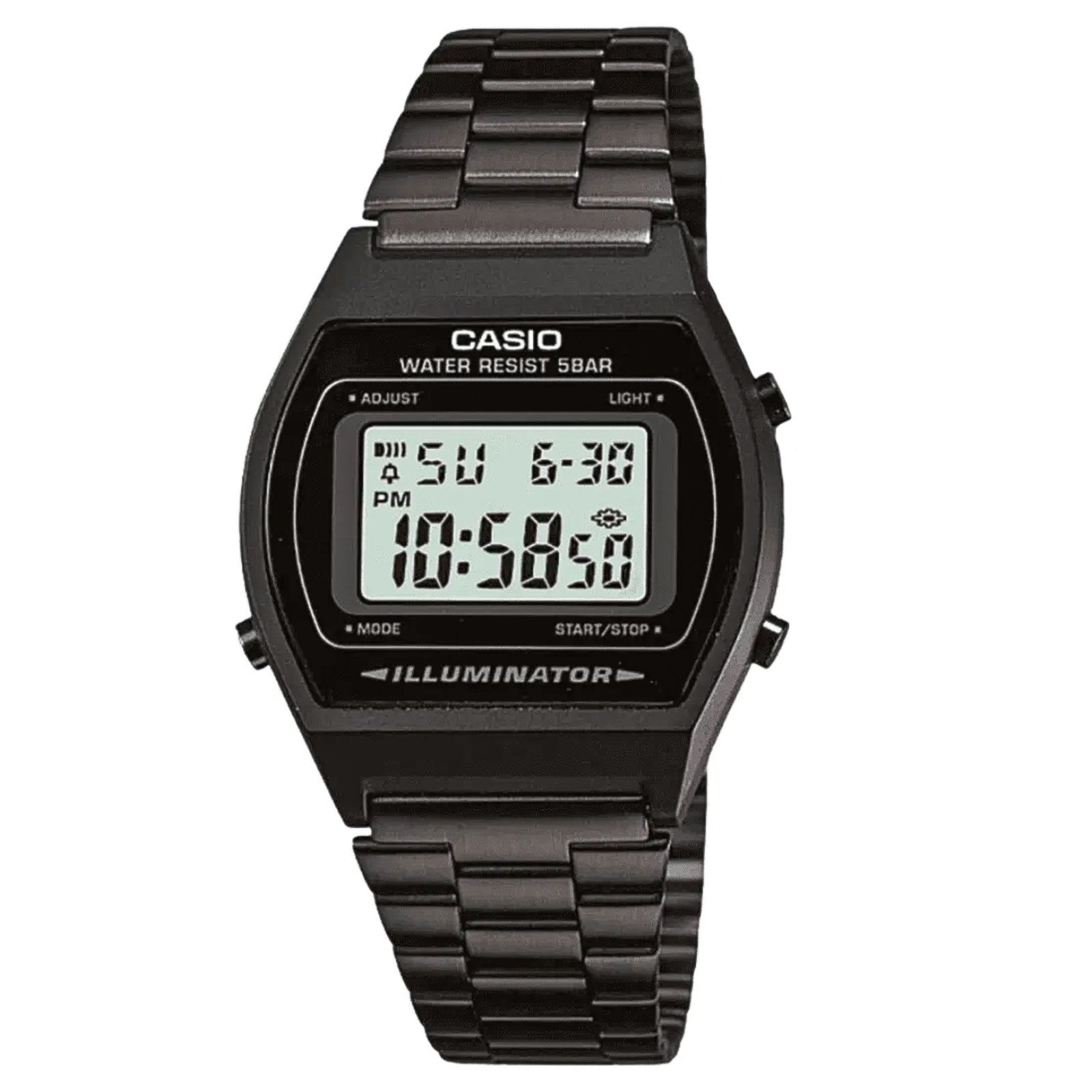 Vista 3 Relógio Casio Standard Digital-B640WB-1ADF-SC preto Casio preto
