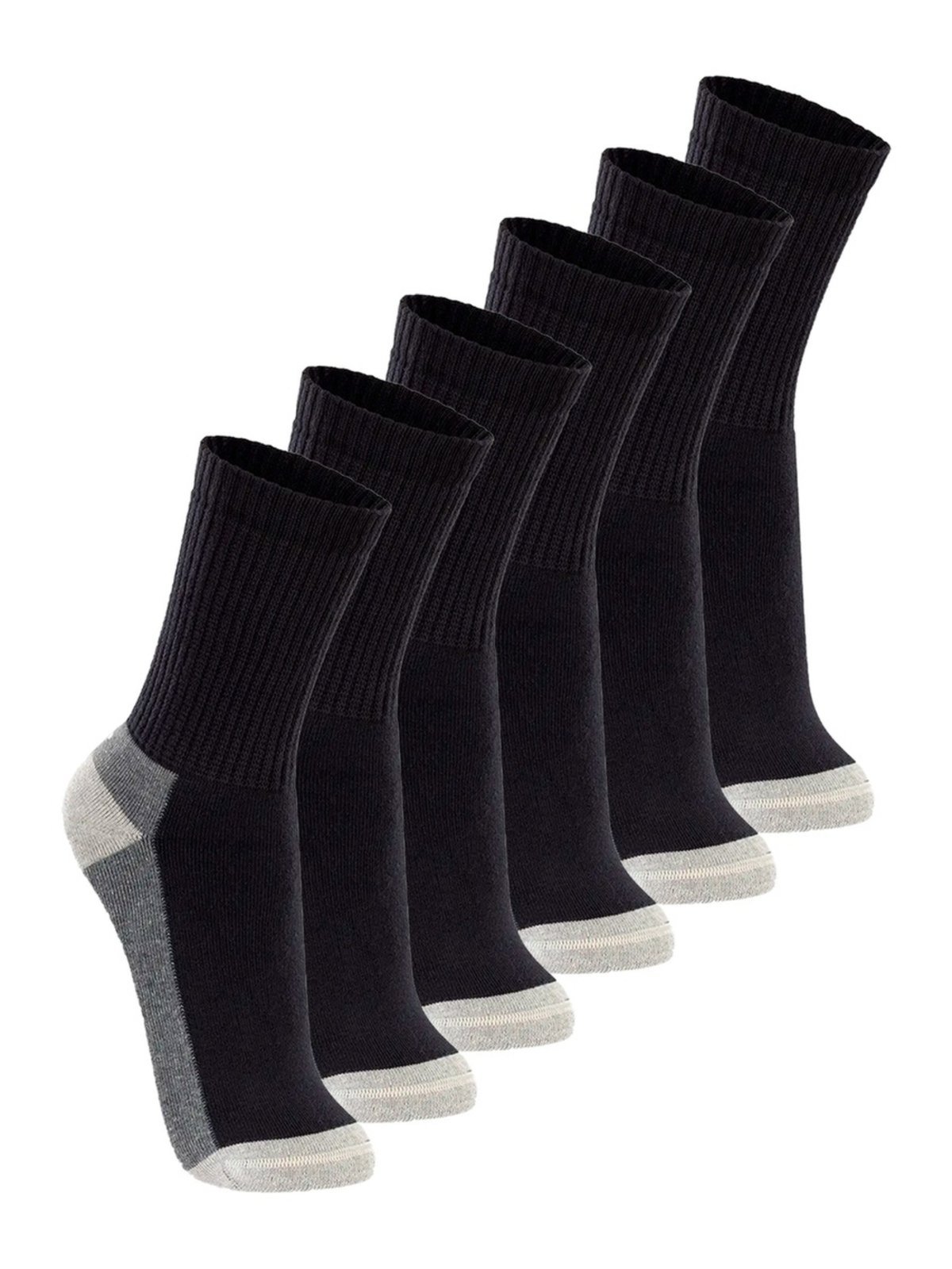 Kit com 6 Pares de Meias Esportiva Cano Longo Lupo 3250-002