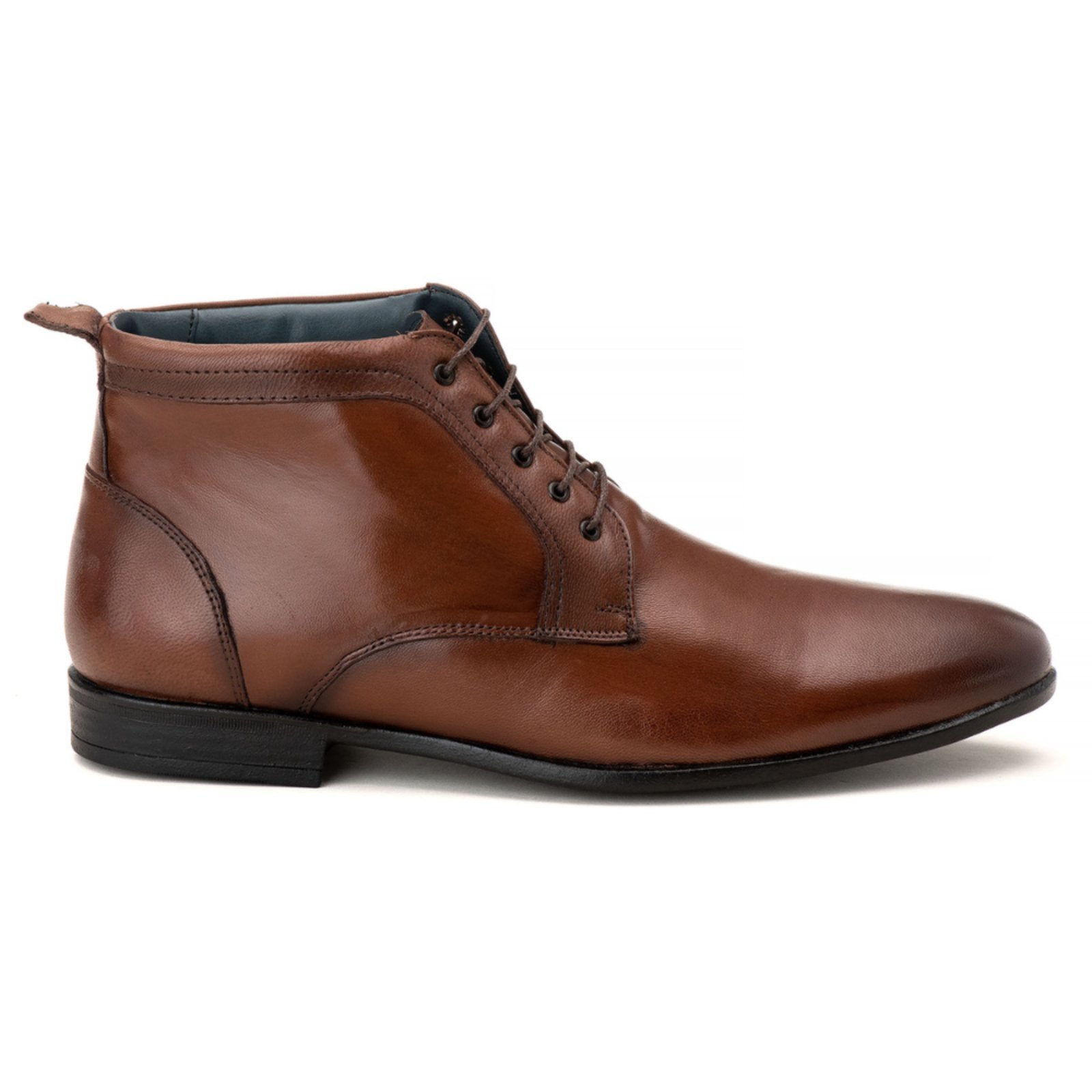 Bota Social Tombstone em Couro Marrom
