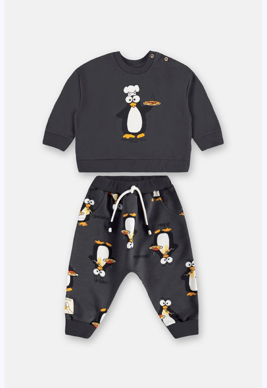 Infantil - Conjunto Moletom Puff Up Baby Azul