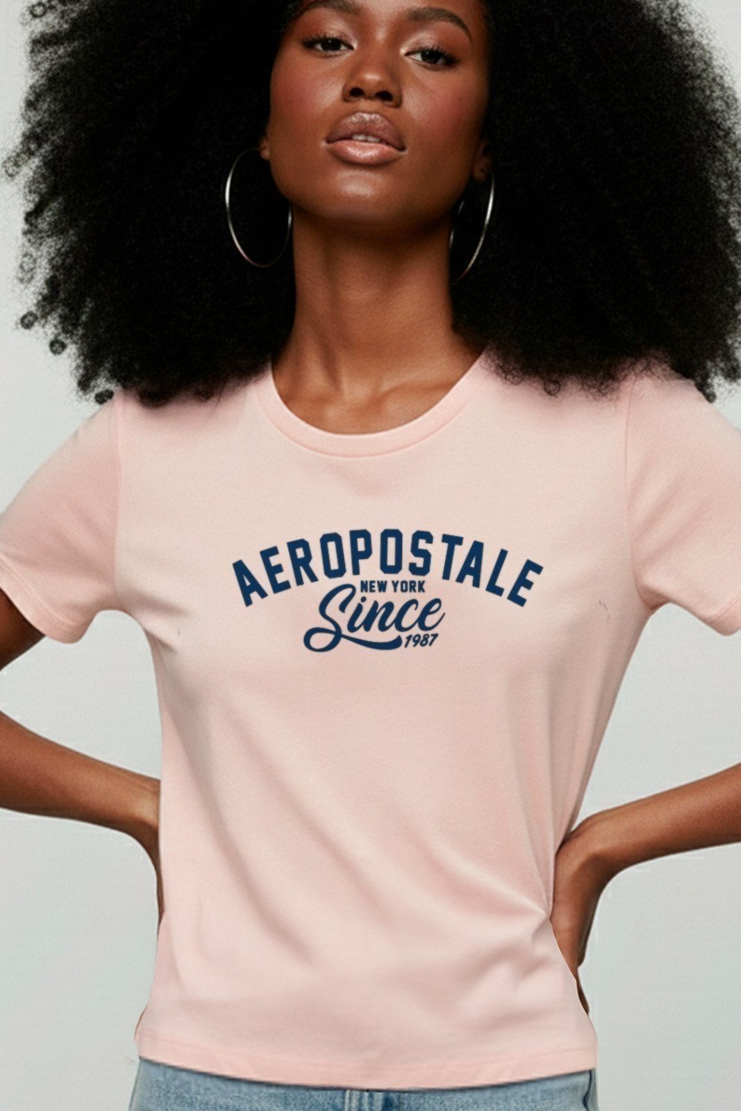 Camiseta Manga Curta Feminina Silkada Aéropostale 981301134 Rosa