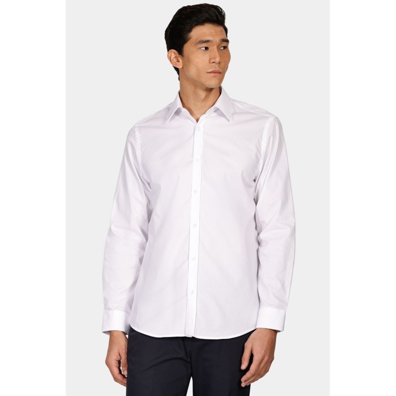 Camisa Reg Social Com Elastano Branco