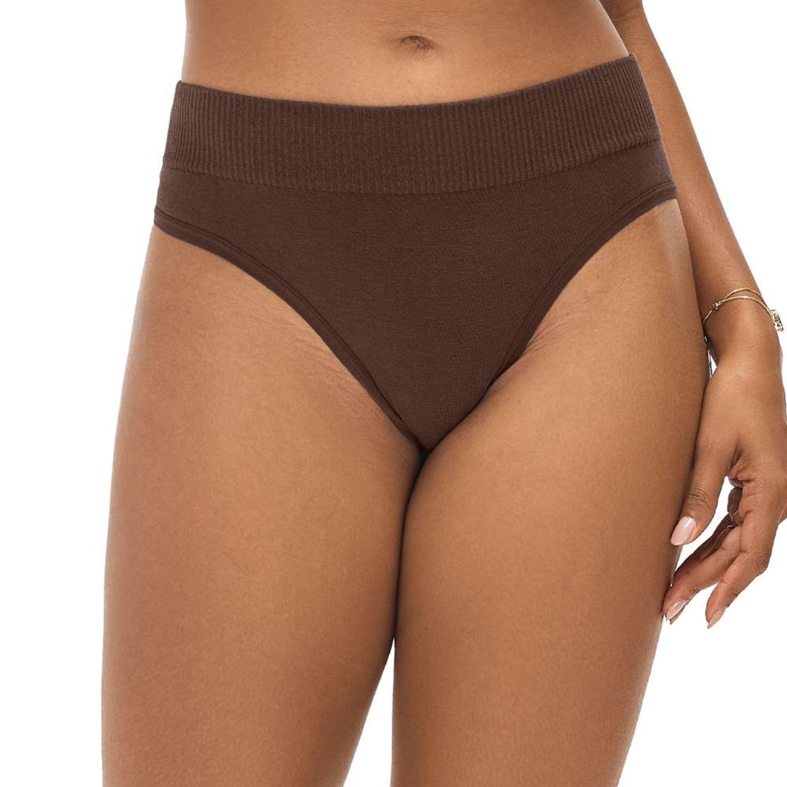 Calcinha Tanga Modal Cós Largo Sem Costura Nogueira