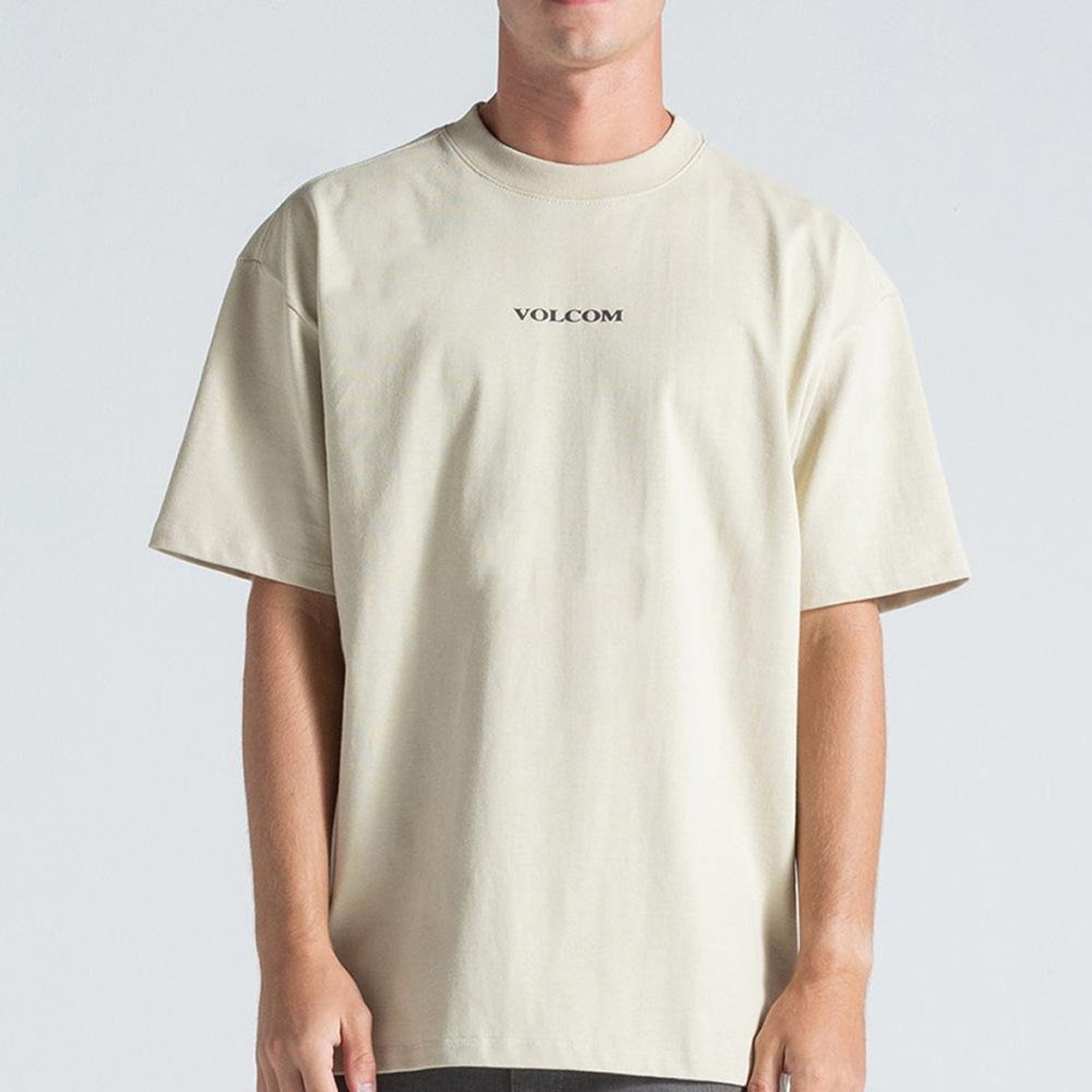 Camiseta Volcom Comfort Signature WT26 Masculina Bege