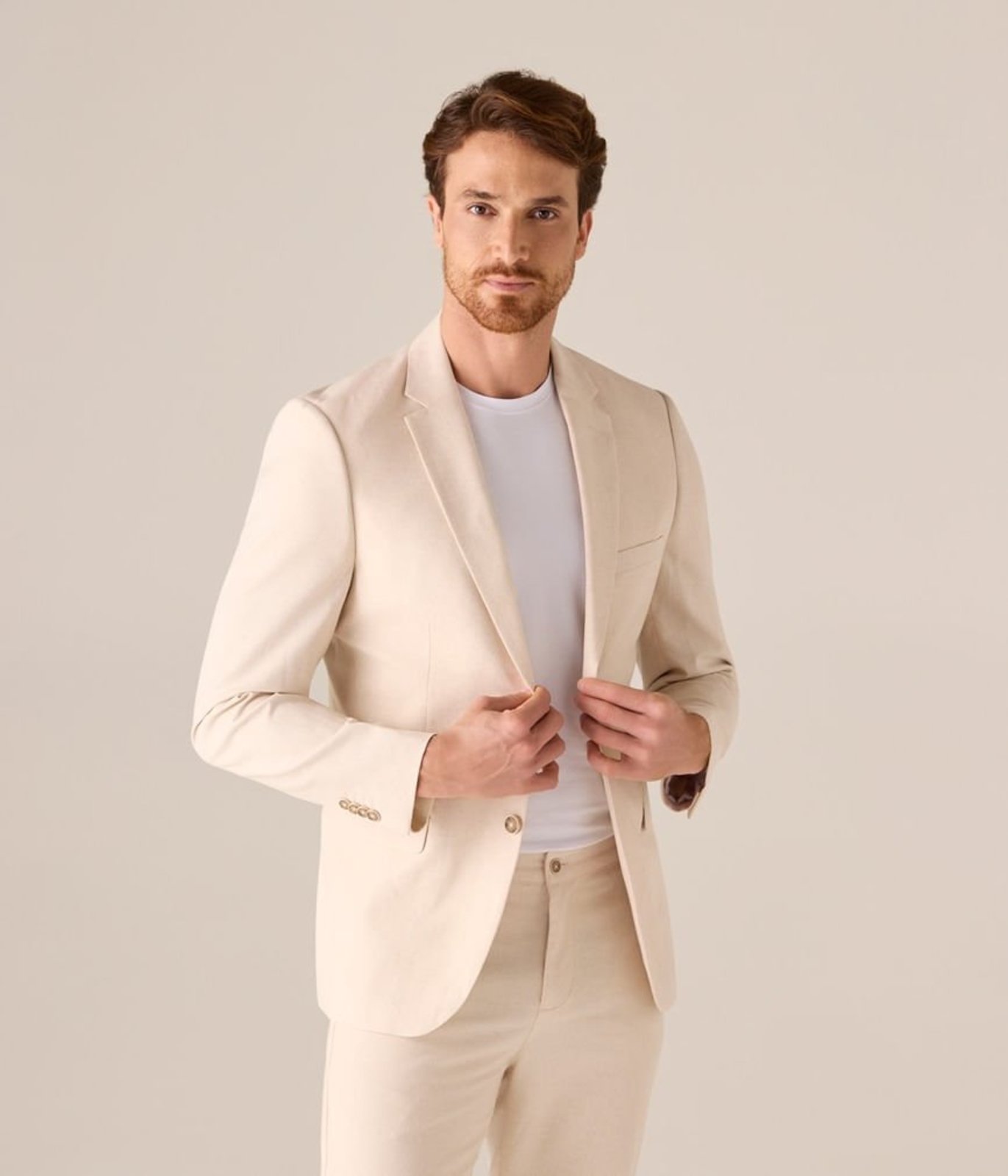 Blazer Makenji Dois Botoes Masculino Cru