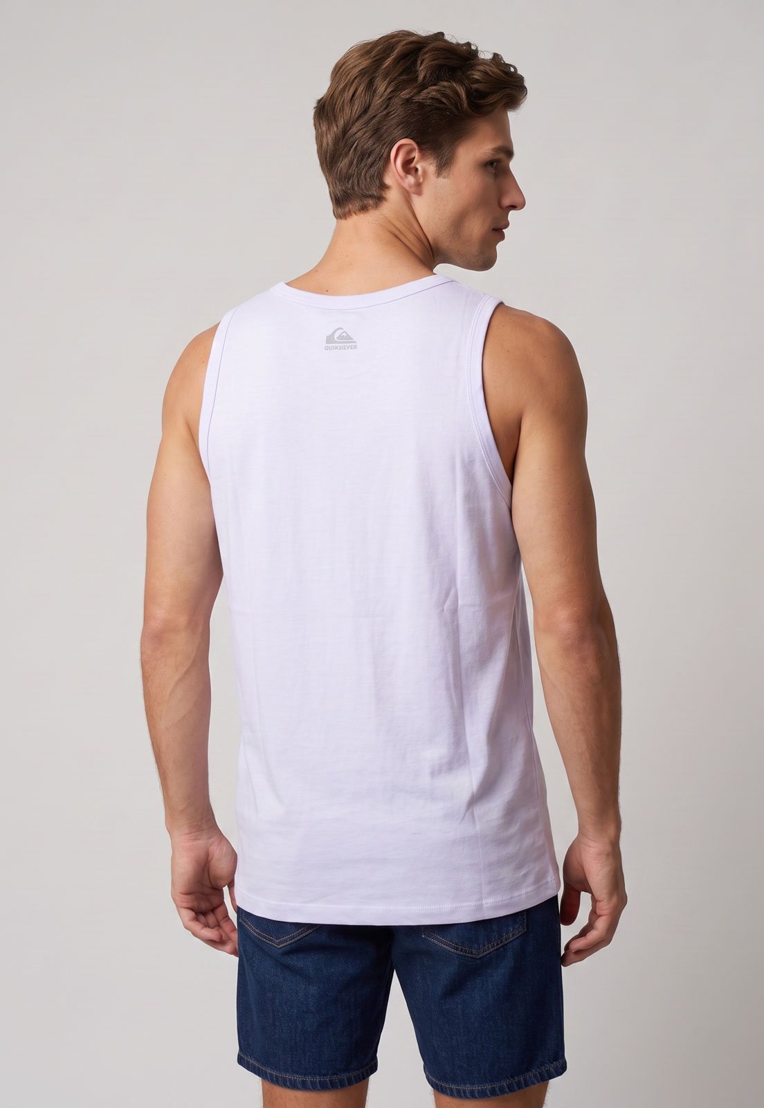 Regata Masculina Quiksilver Embroidery Branca