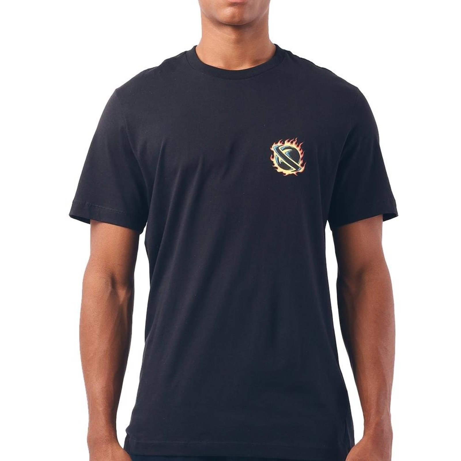 Camiseta Lost You Work I Skateboard SM27 Masculina Preto