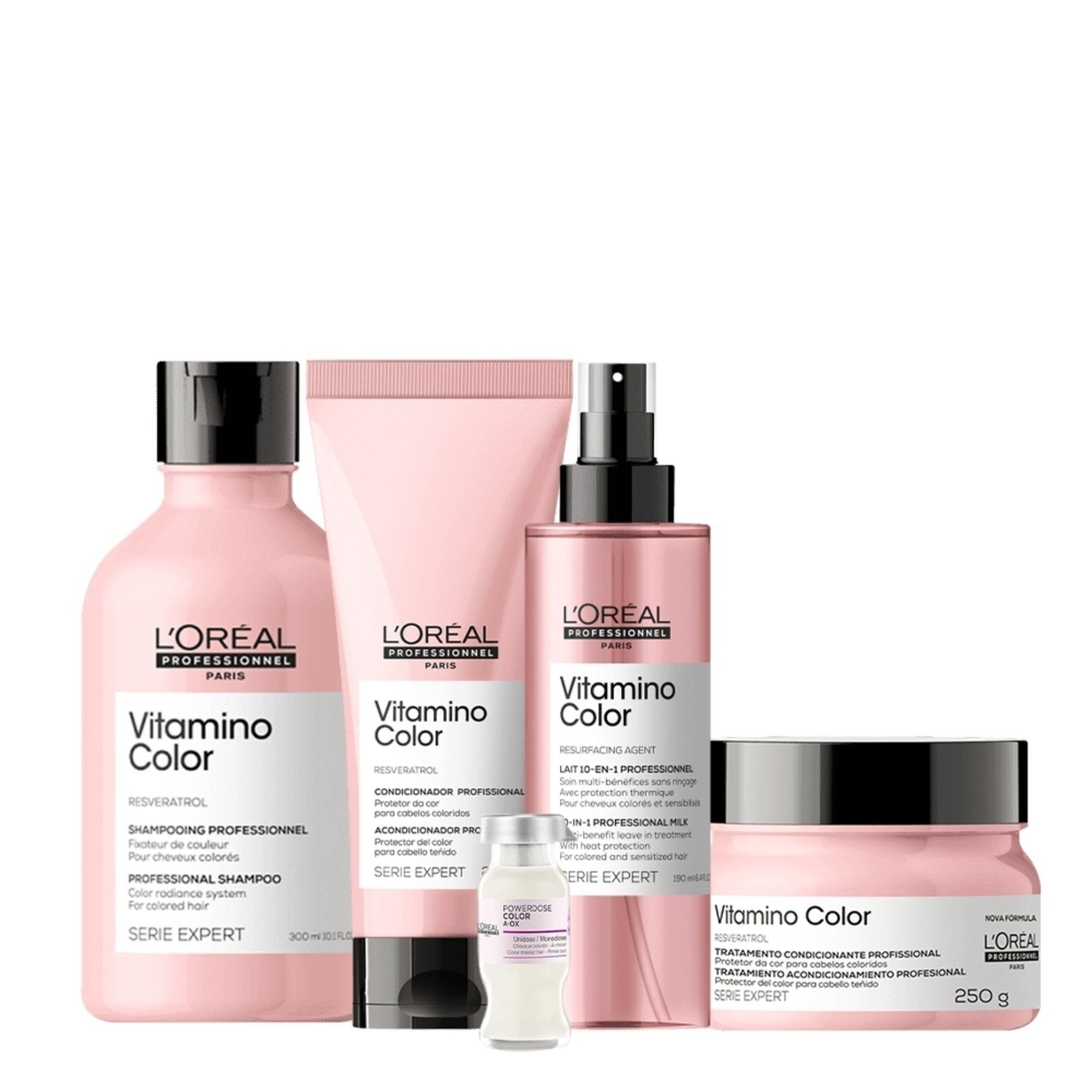 Kit L'Oréal Professionnel Serie Expert Vitamino Color Completo Home (5 Produtos)