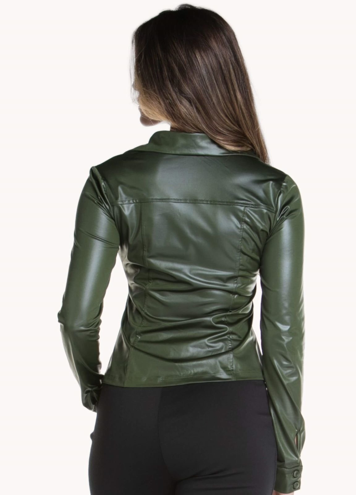 Vista 3 CAMISA CIRRÊ Verde Militar Art Livre preto verde Art Livre preto verde
