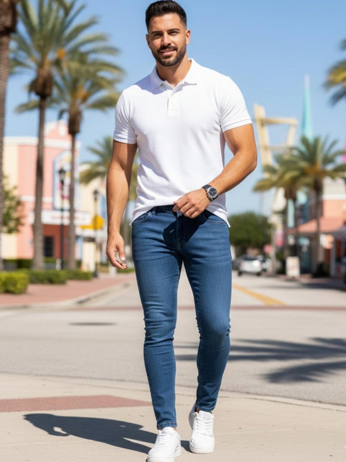 Calça Masculina Jeans Sk Jeans Confortável e Casual Escura