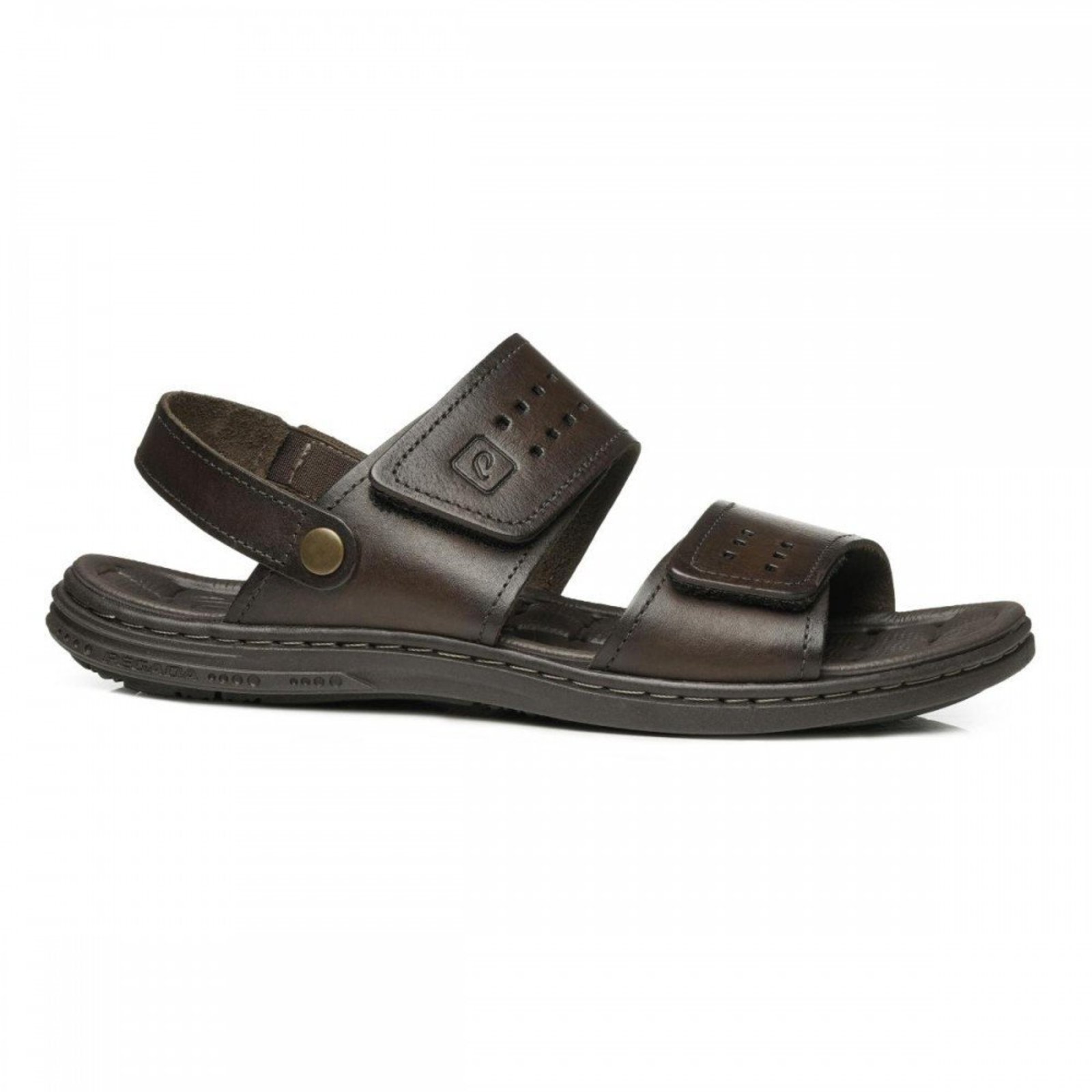 Sandalia Pegada 131288-02 Ortopédica Masculino Pegada Marrom
