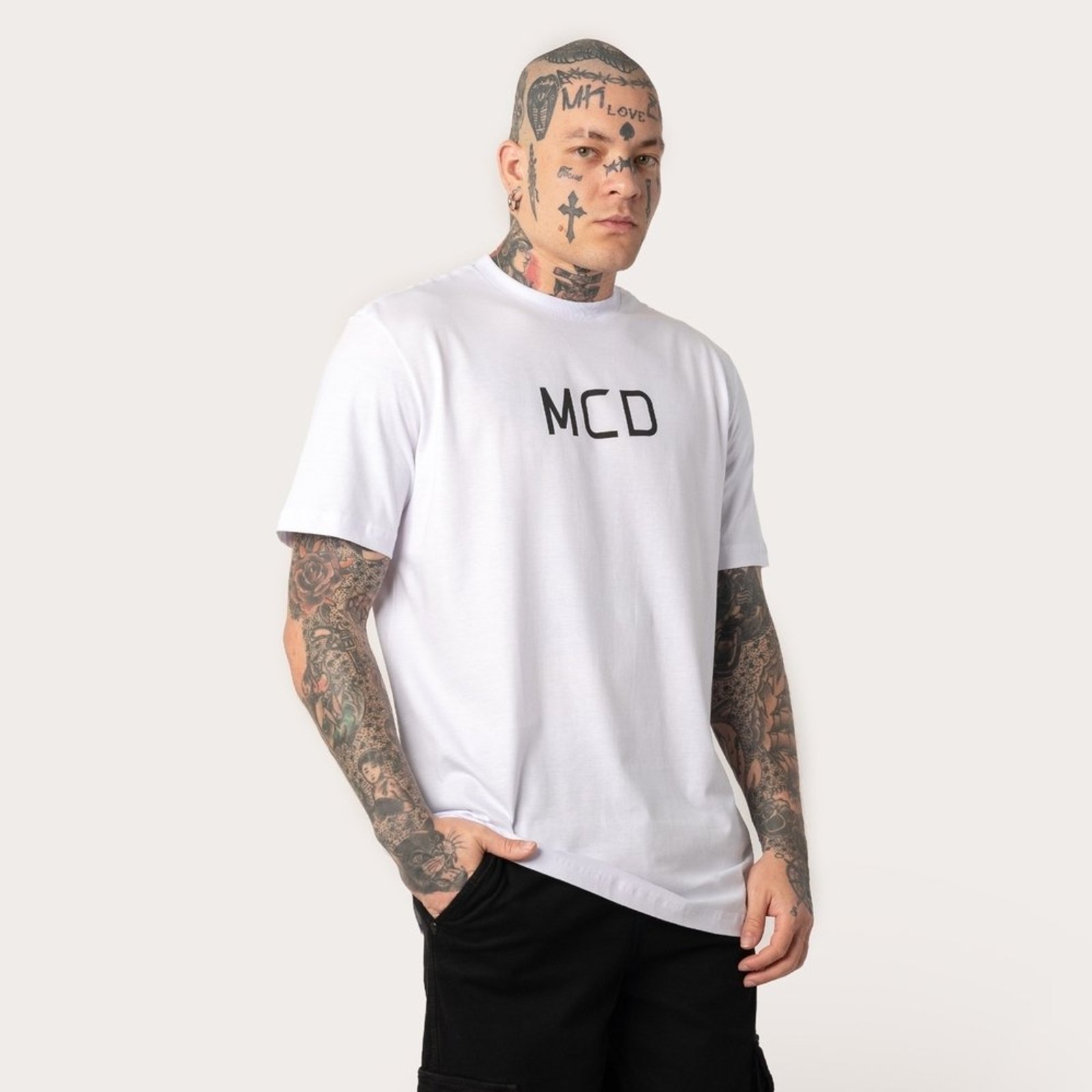 T-Shirt Regular Classic Mcd Centro Branco