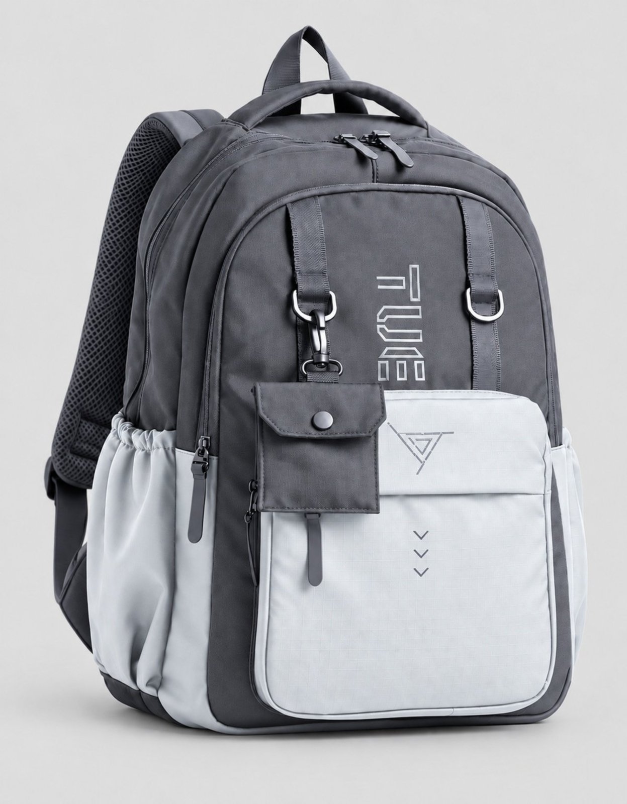 Mochila Masculina Grande Executiva Escolar Reforçada para Notebook Cinza