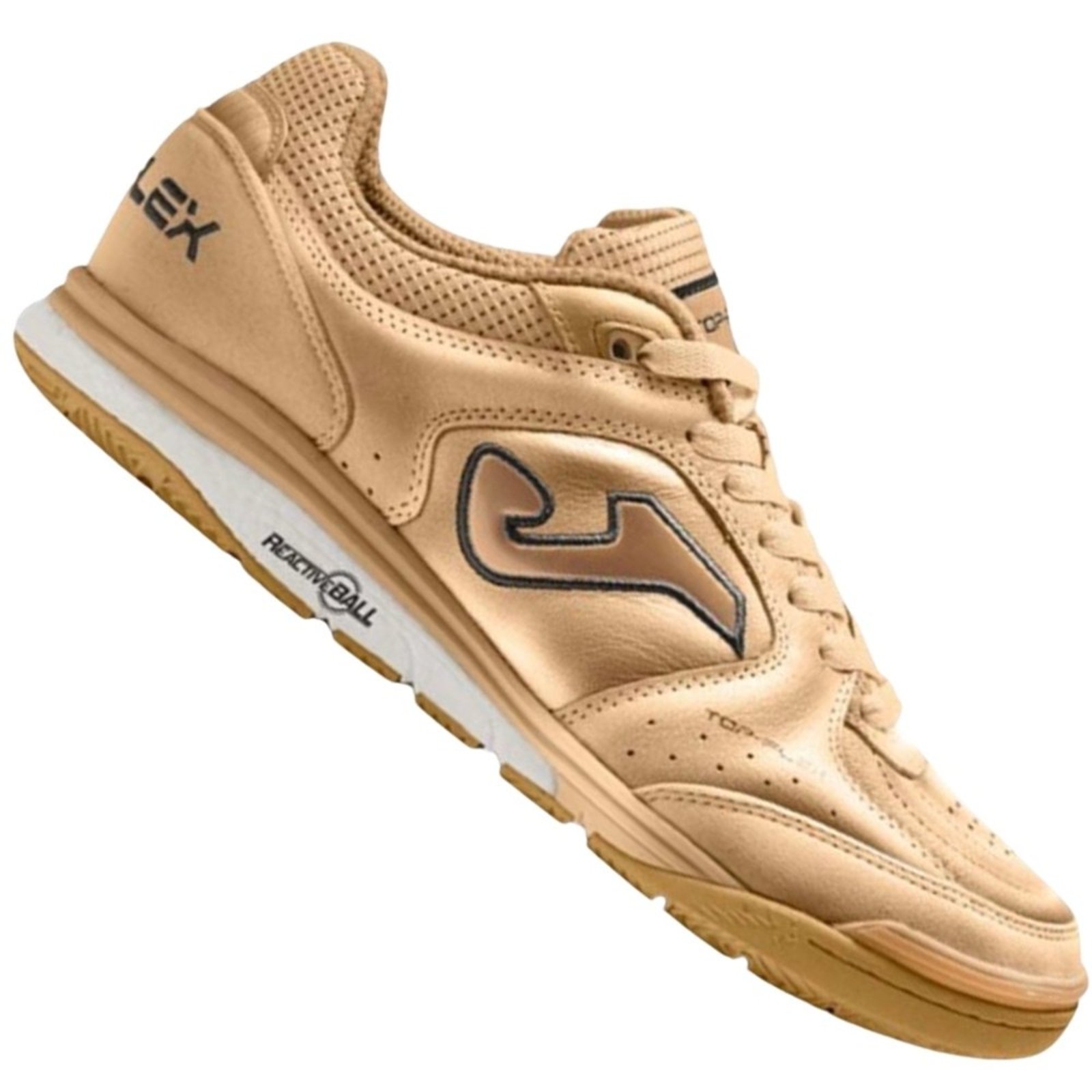 Chuteira Futsal Joma Top Flex Rebound Golden Masculina