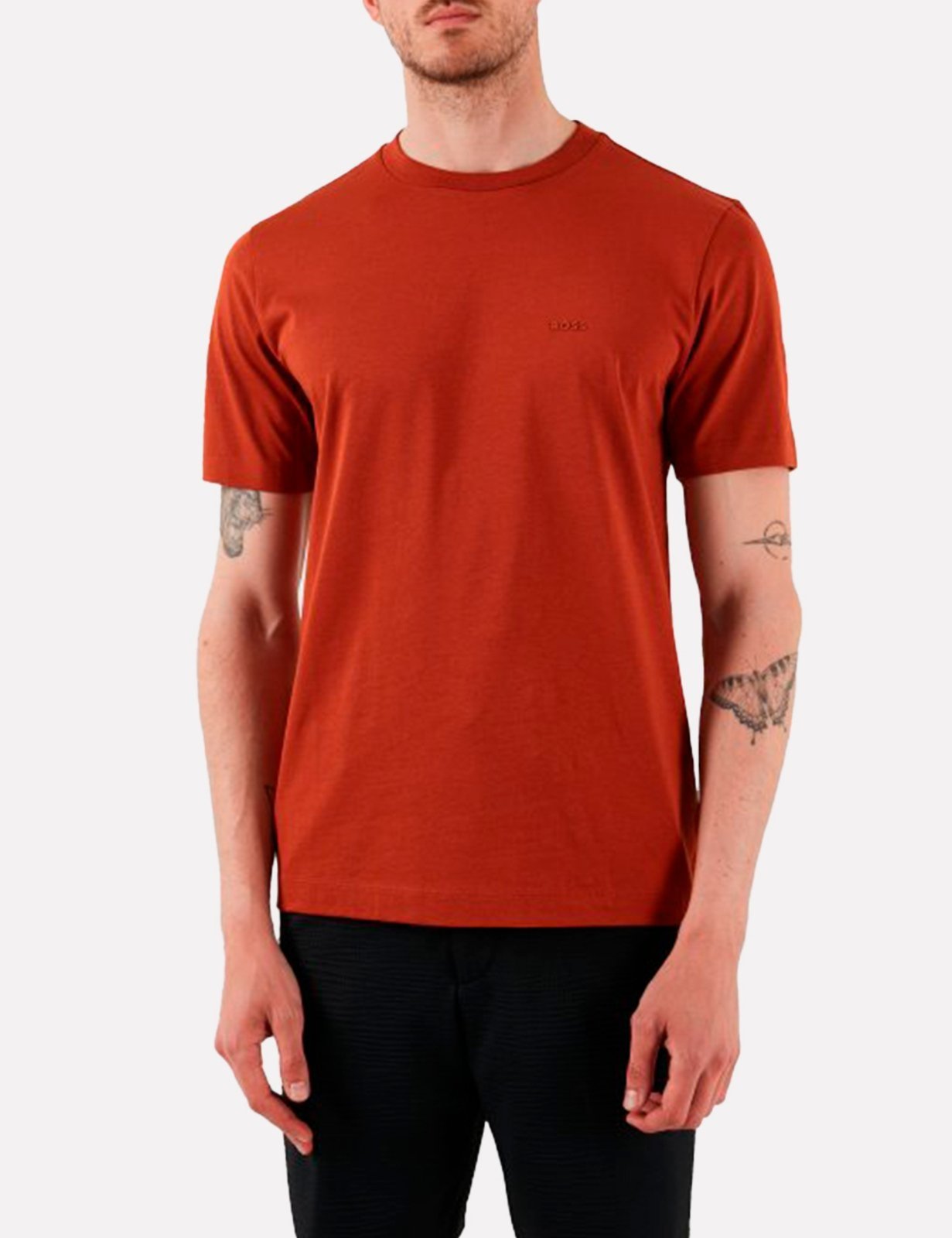 Camiseta Hugo Boss Masculina Regular Thompson 01 Terracota