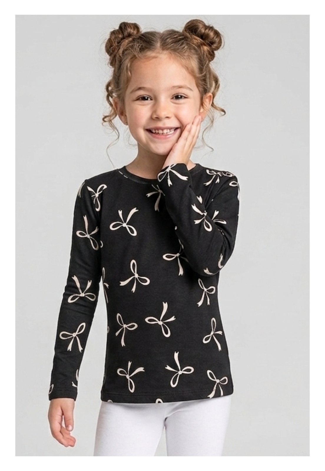 Infantil - Camiseta Bem Vestir Feminina Laço