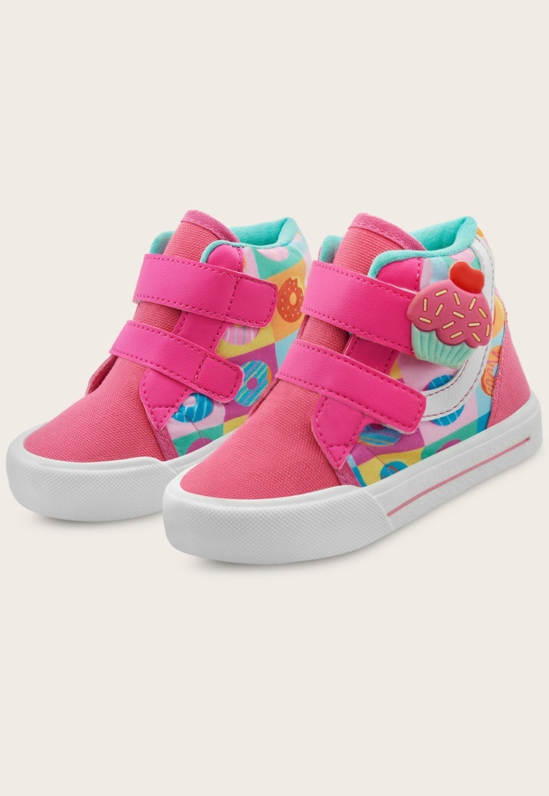 Vista 2 Infantil - Tênis Menina Casual Feminino Escolar Leve Cupcake Mzkid pink Mzkid pink